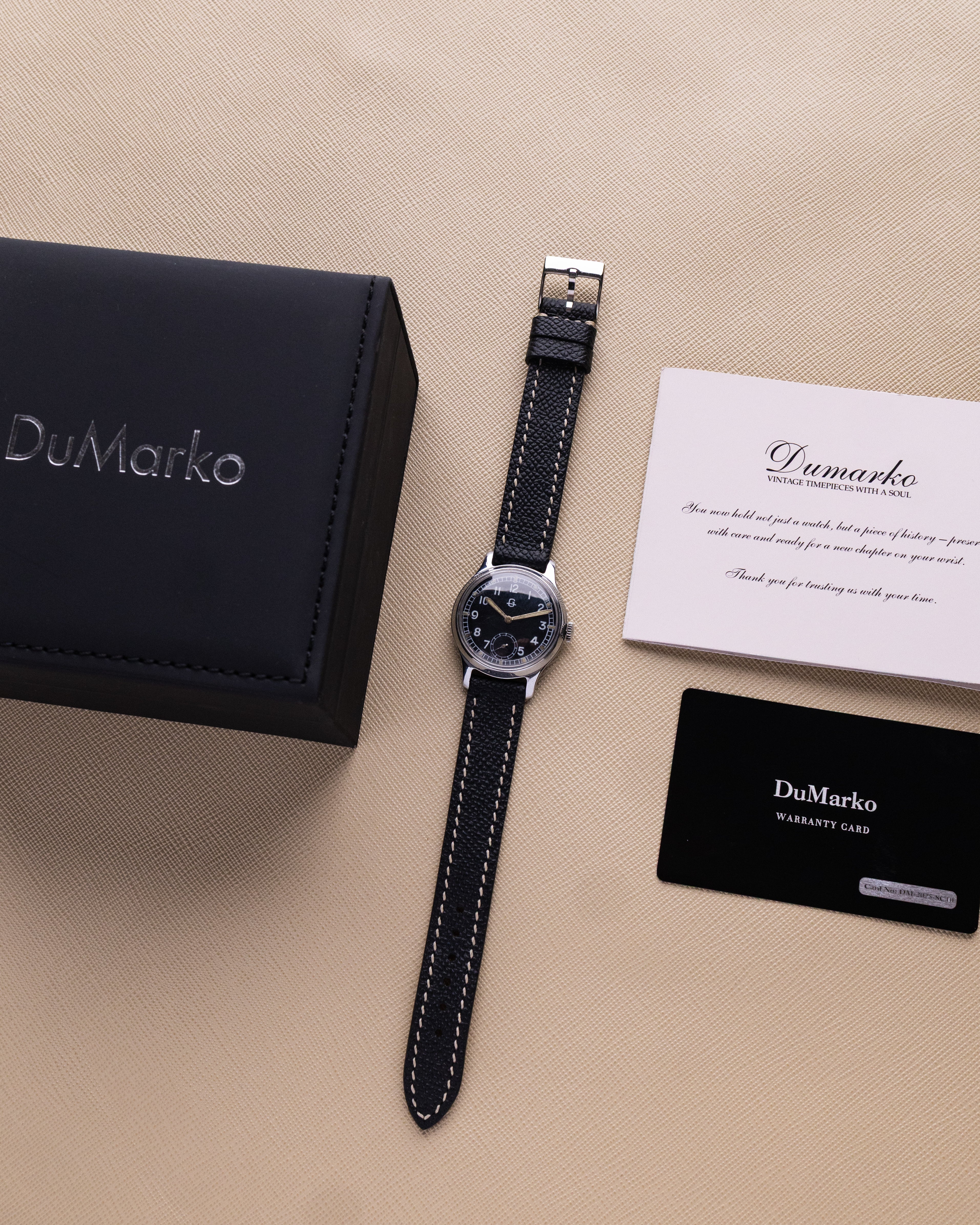 Vintage GUB Glashütte Urifa, Rare military German watch, Cal.61 from 1940's - DuMarko