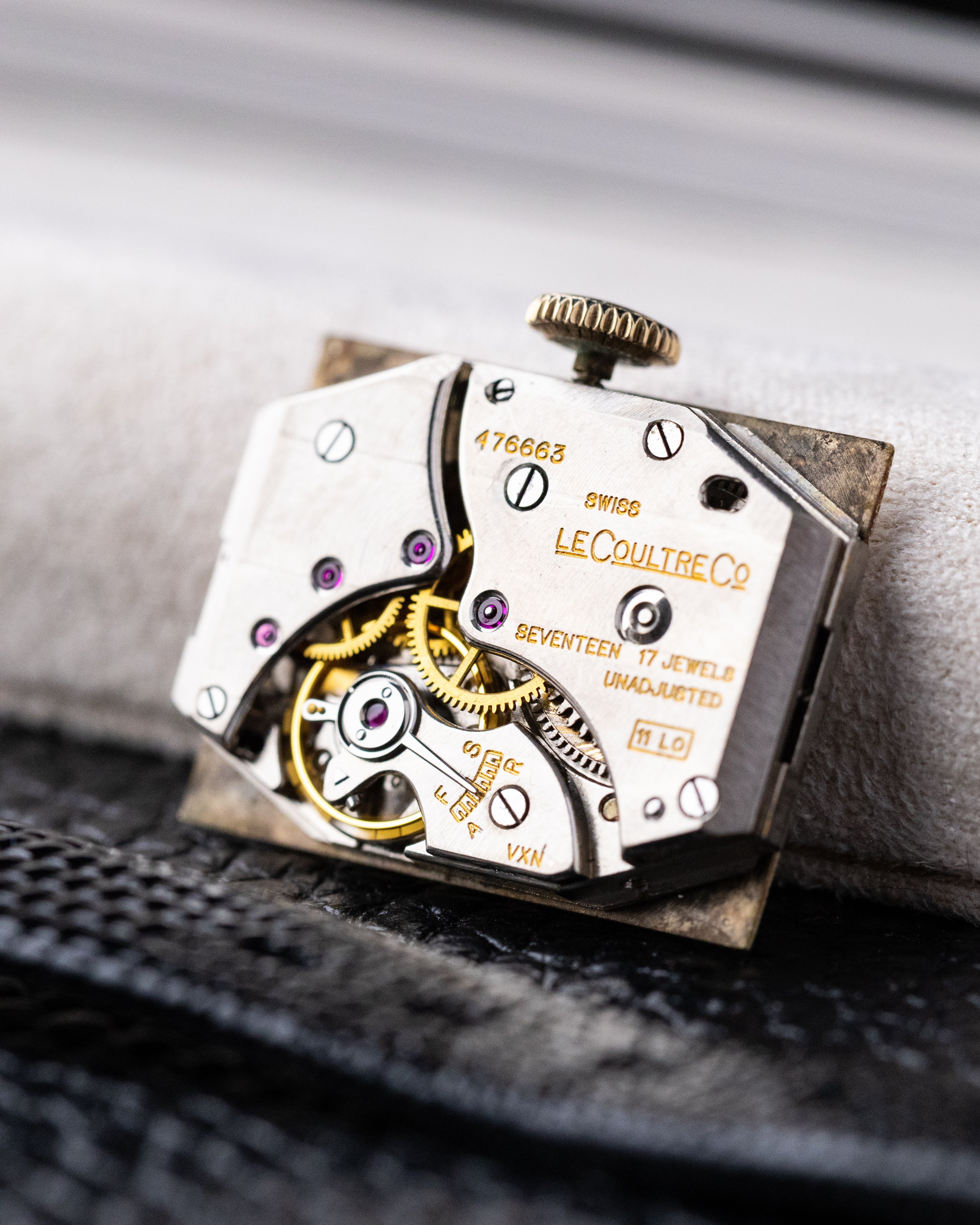 Vintage Jaeger - LeCoultre Art Deco Tank, two - tone dial, Gold - filled case from 1940's - DuMarko