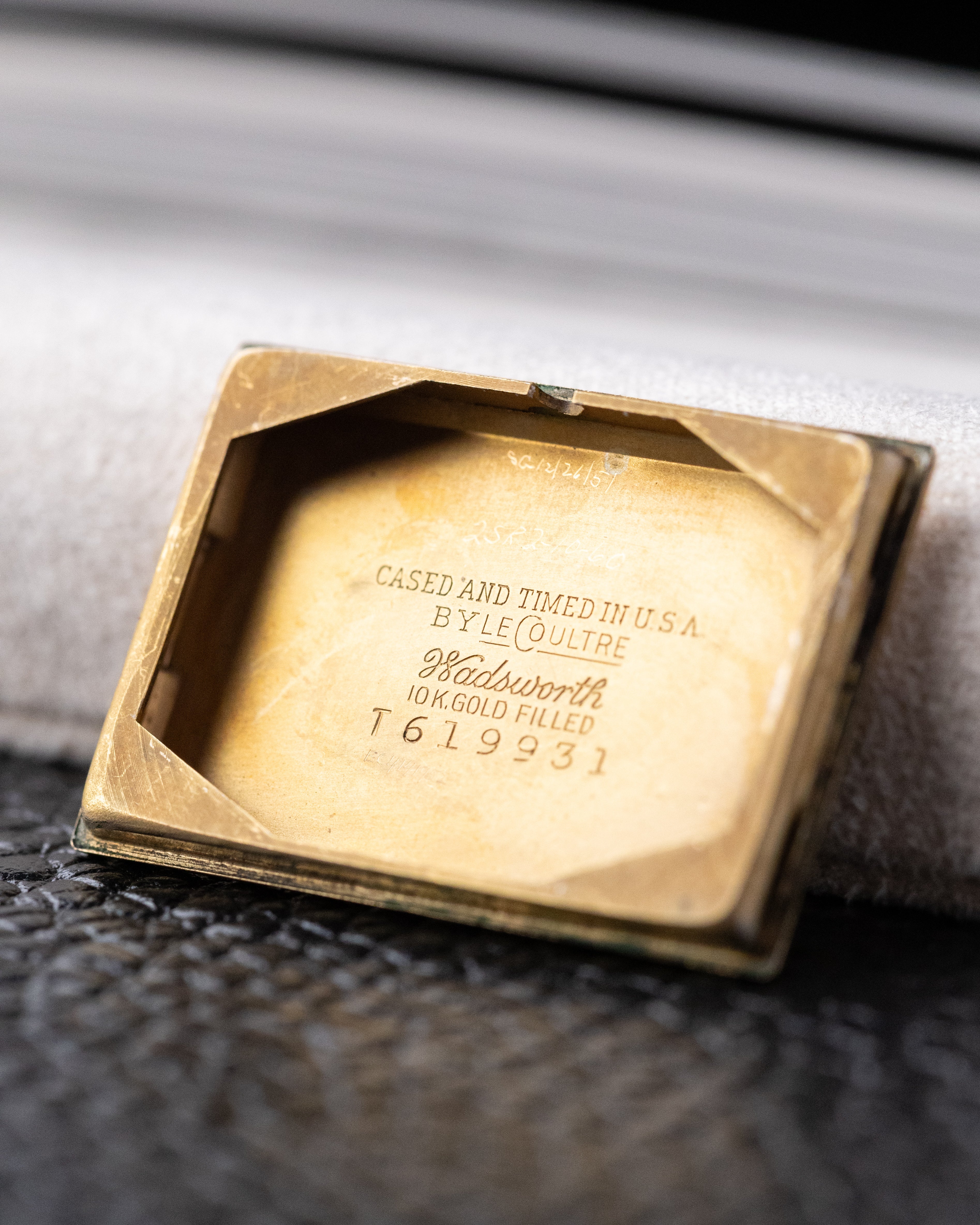 Vintage Jaeger - LeCoultre Art Deco Tank, two - tone dial, Gold - filled case from 1940's - DuMarko