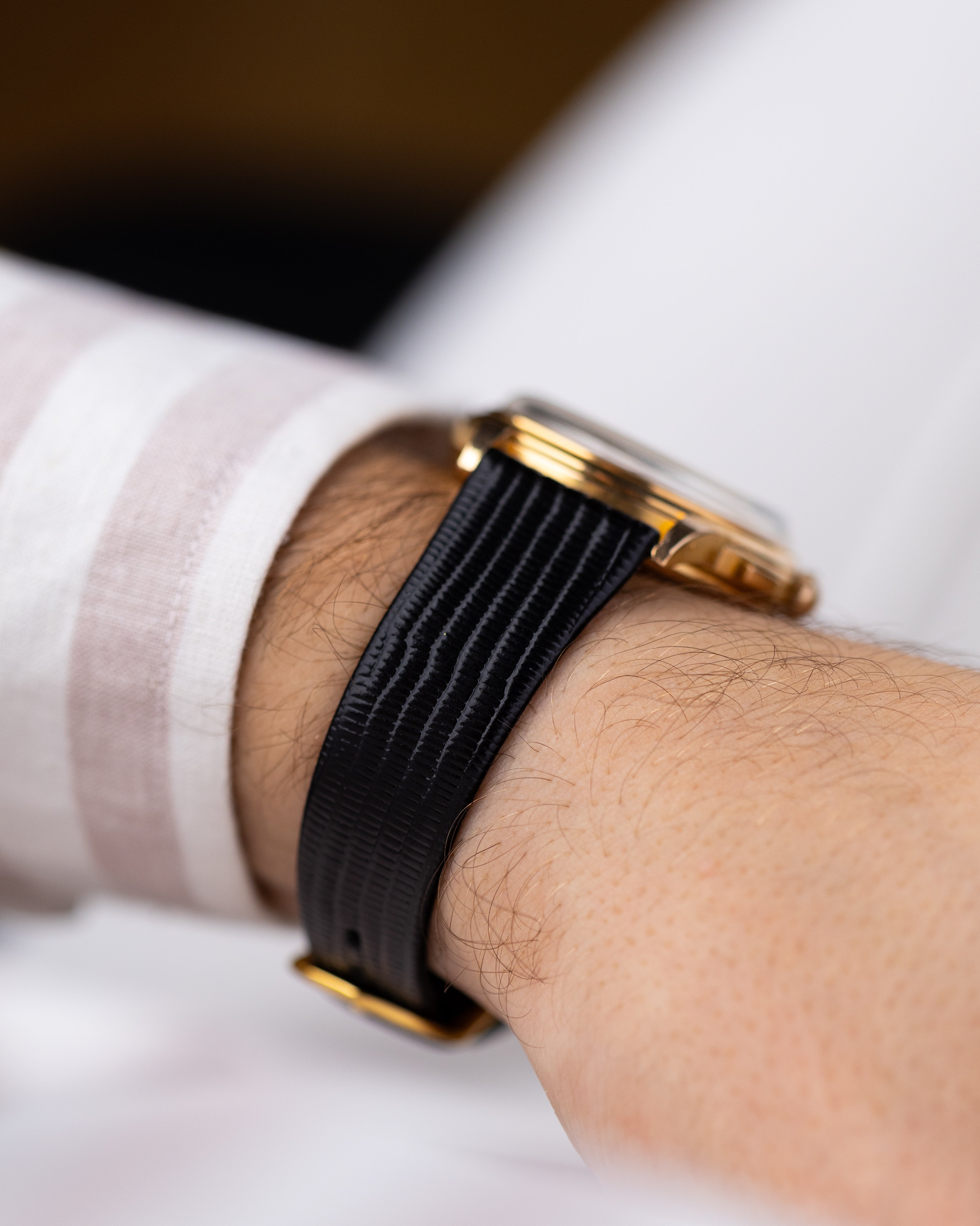 Vintage Jaeger - LeCoultre Chronograph, 18K Solid Gold Case Cal. UG 285 from 1940's - DuMarko