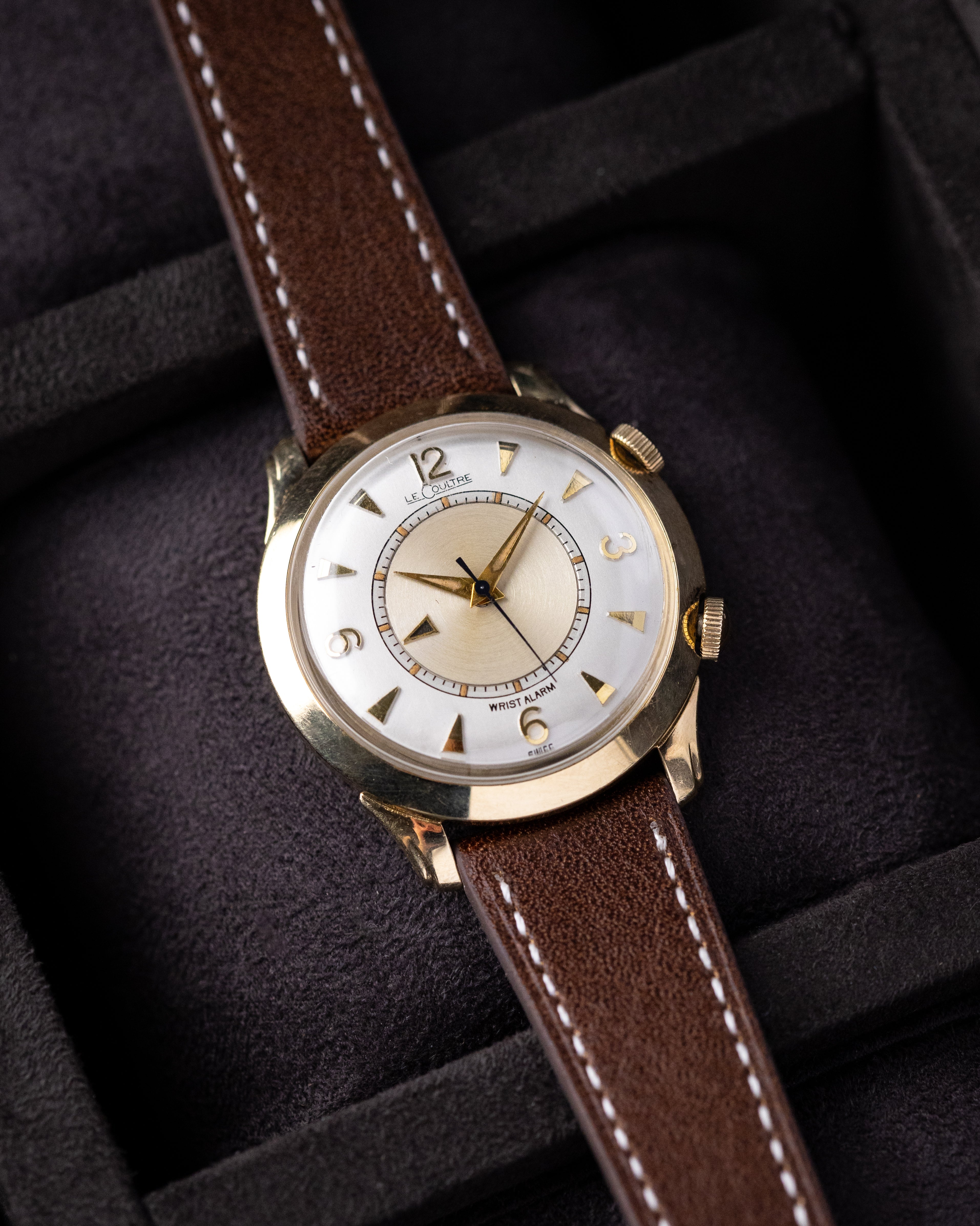 Vintage Jaeger - LeCoultre Memovox Alarm, Ref. 3151, Floating Disk Mystery Dial, 10K Gold Filled, 1950s - DuMarko