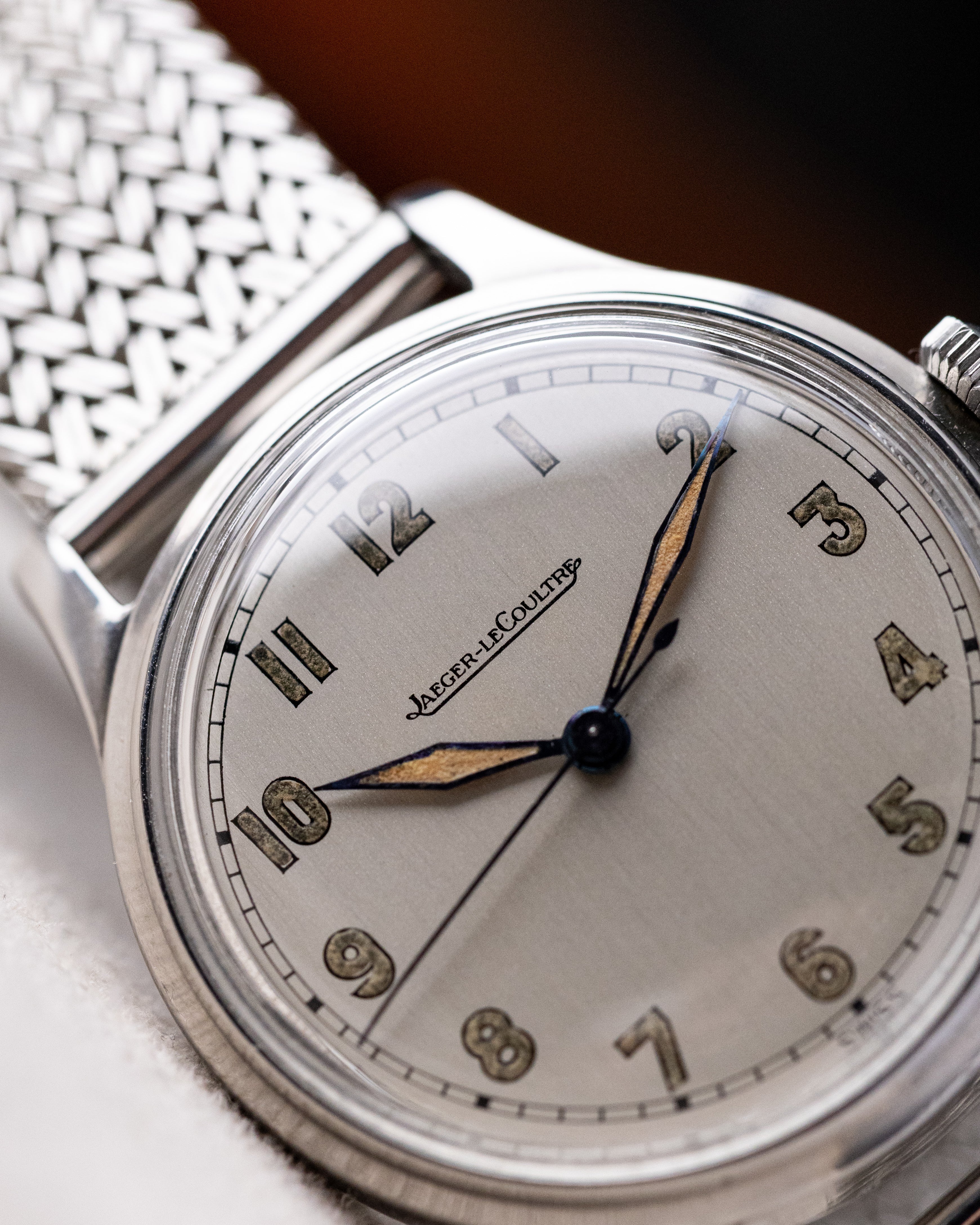 Vintage Jaeger - LeCoultre Swiss Watch, Cal. P478 Original Brushed Silver Dial with radium - DuMarko