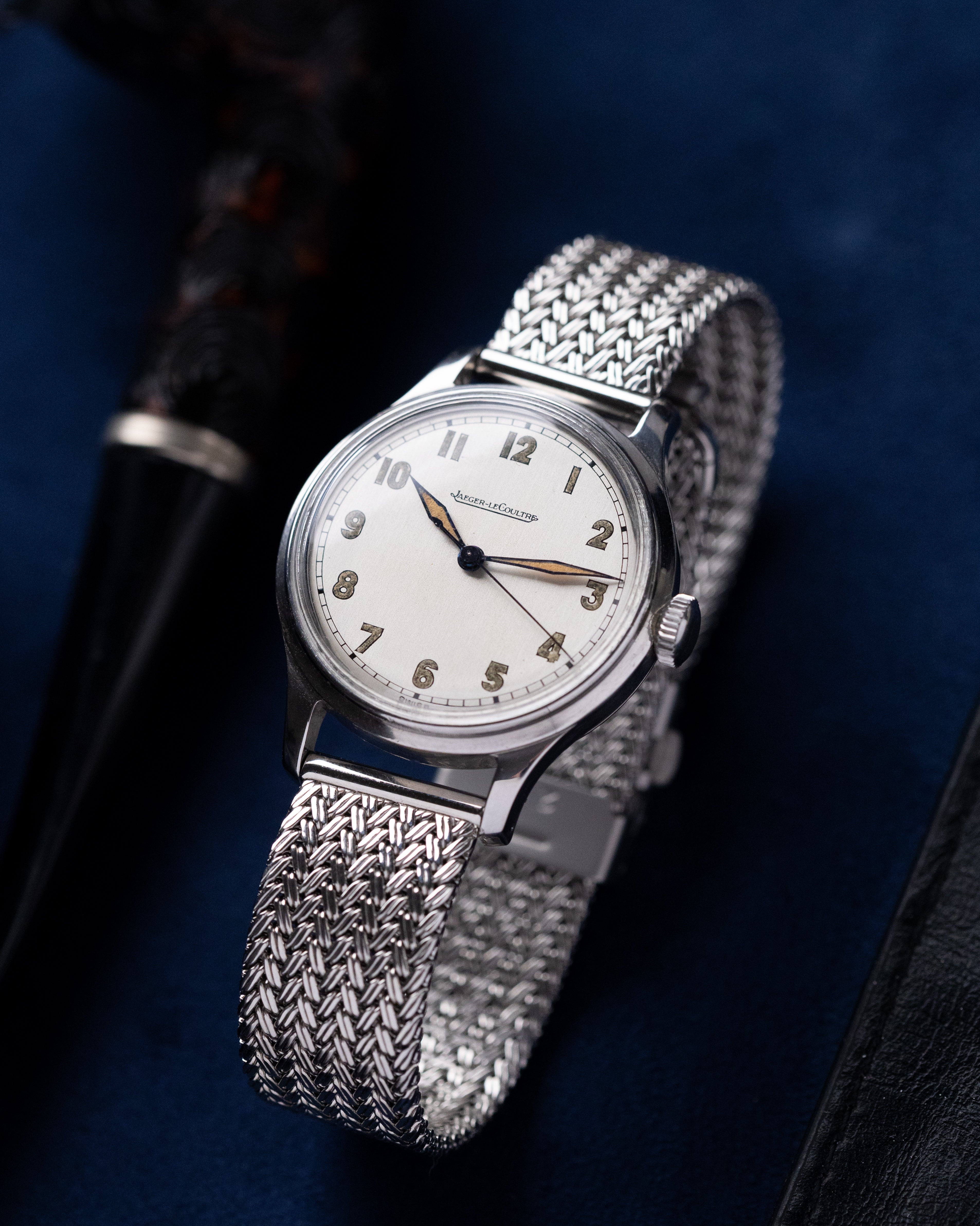 Vintage Jaeger - LeCoultre Swiss Watch, Cal. P478 Original Brushed Silver Dial with radium - DuMarko