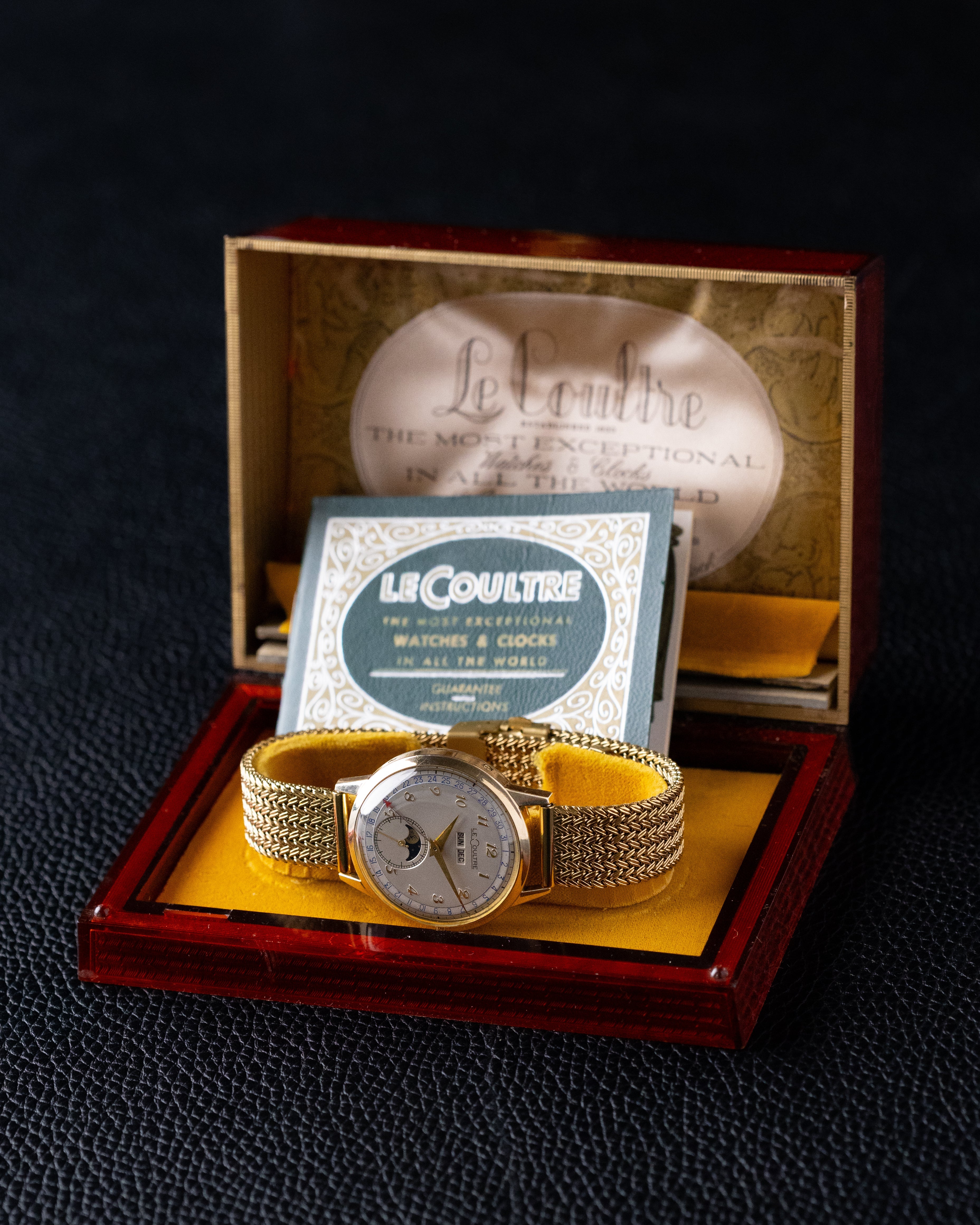 Vintage Jaeger - LeCoultre Triple Date Moonphase Cal. 806/AW, Gold Filled Case, Original Dial, From 1940s - DuMarko