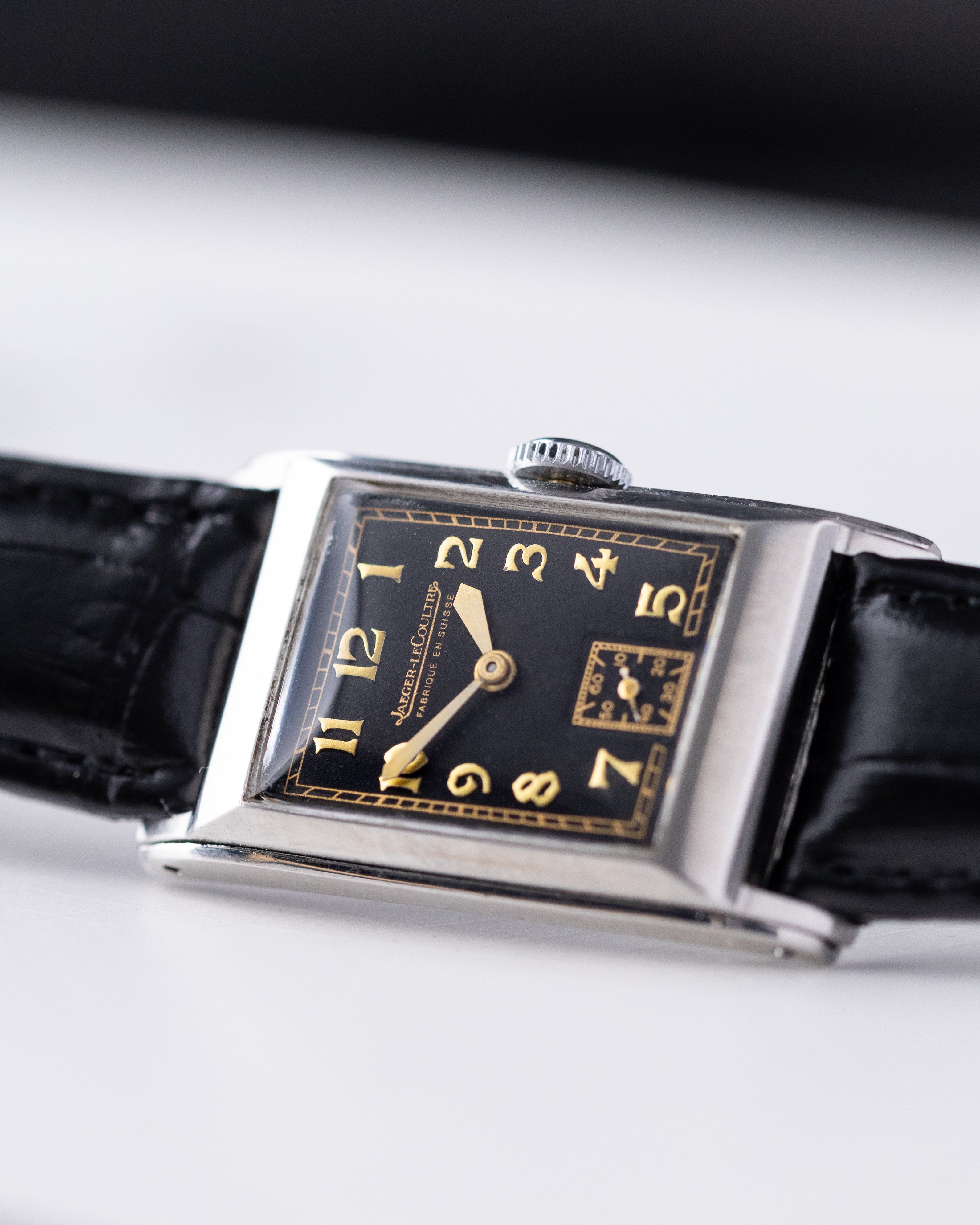 Vintage Jaeger - LeCoultre Uniplan Model J, Art Deco Tank, Calibre 413 from 1940's - DuMarko