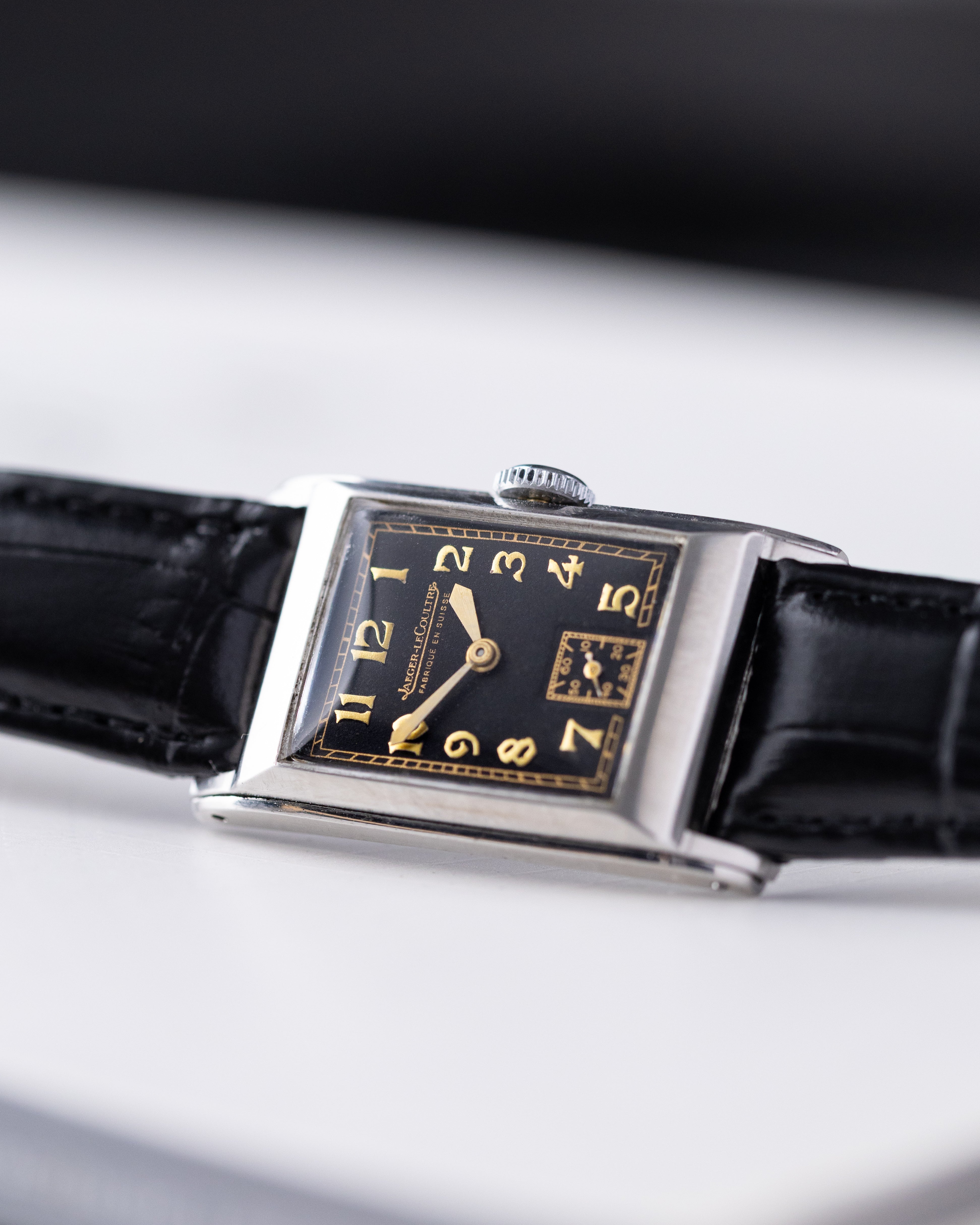 Vintage Jaeger - LeCoultre Uniplan Model J, Art Deco Tank, Calibre 413 from 1940's - DuMarko
