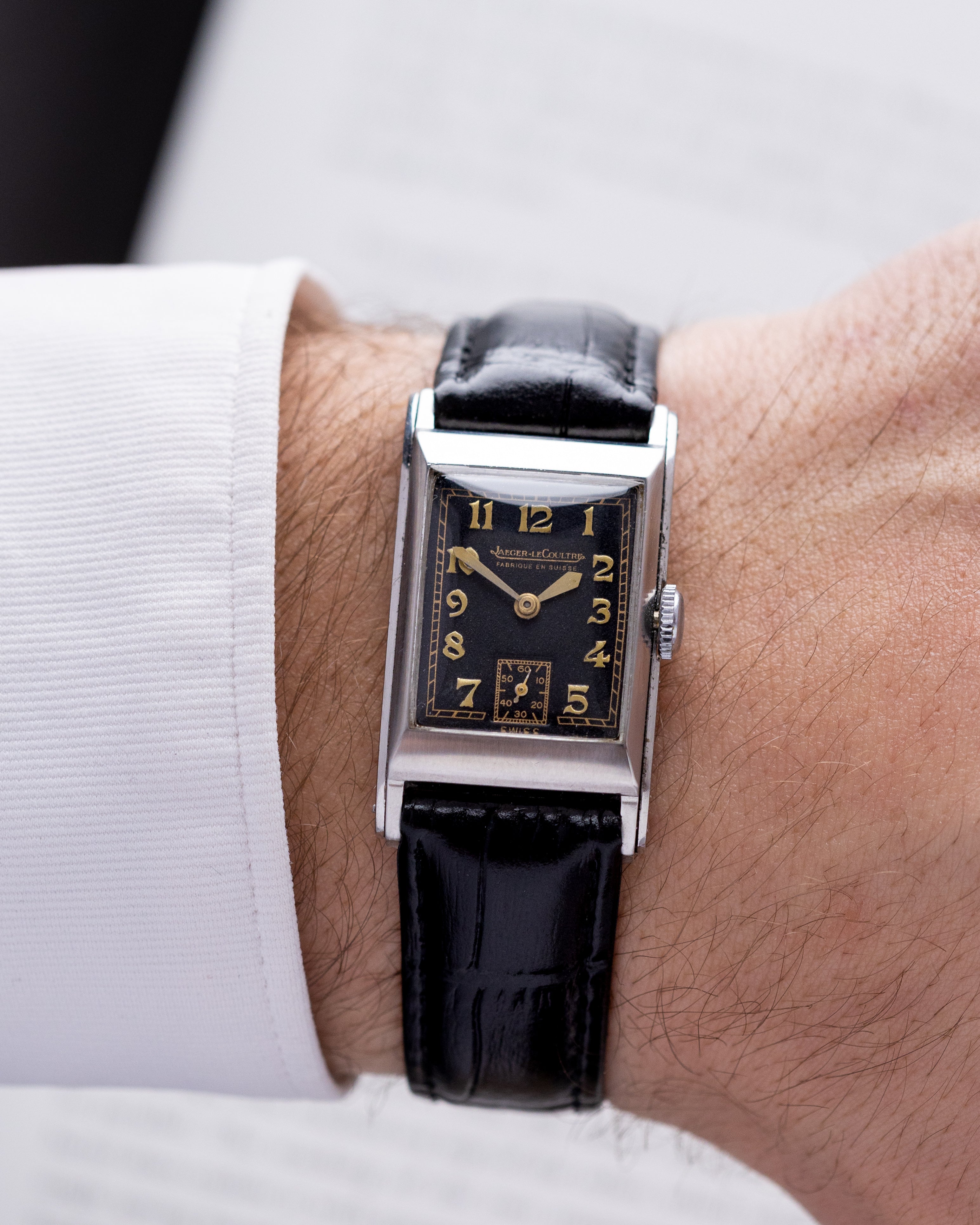 Vintage Jaeger - LeCoultre Uniplan Model J, Art Deco Tank, Calibre 413 from 1940's - DuMarko