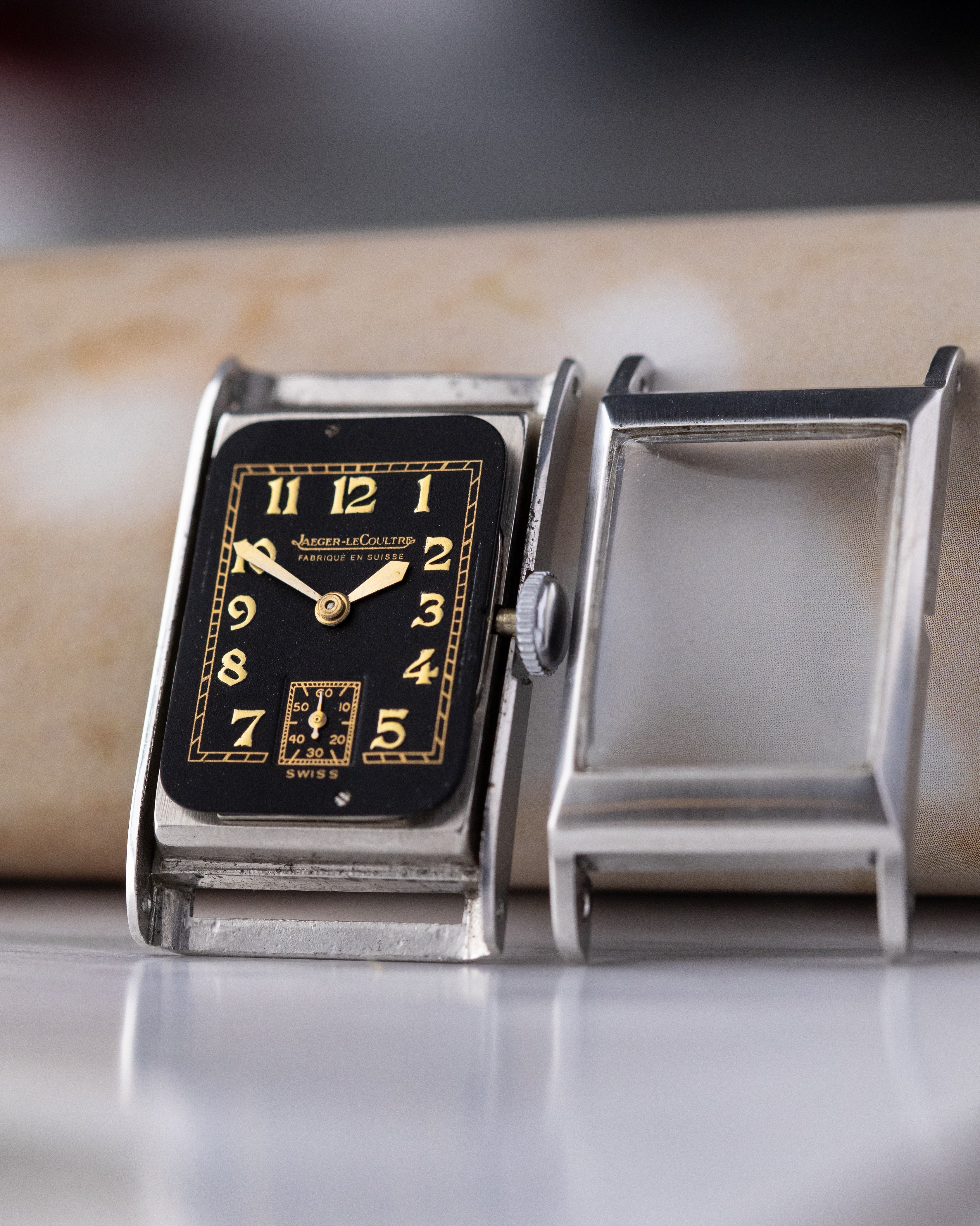 Vintage Jaeger - LeCoultre Uniplan Model J, Art Deco Tank, Calibre 413 from 1940's - DuMarko