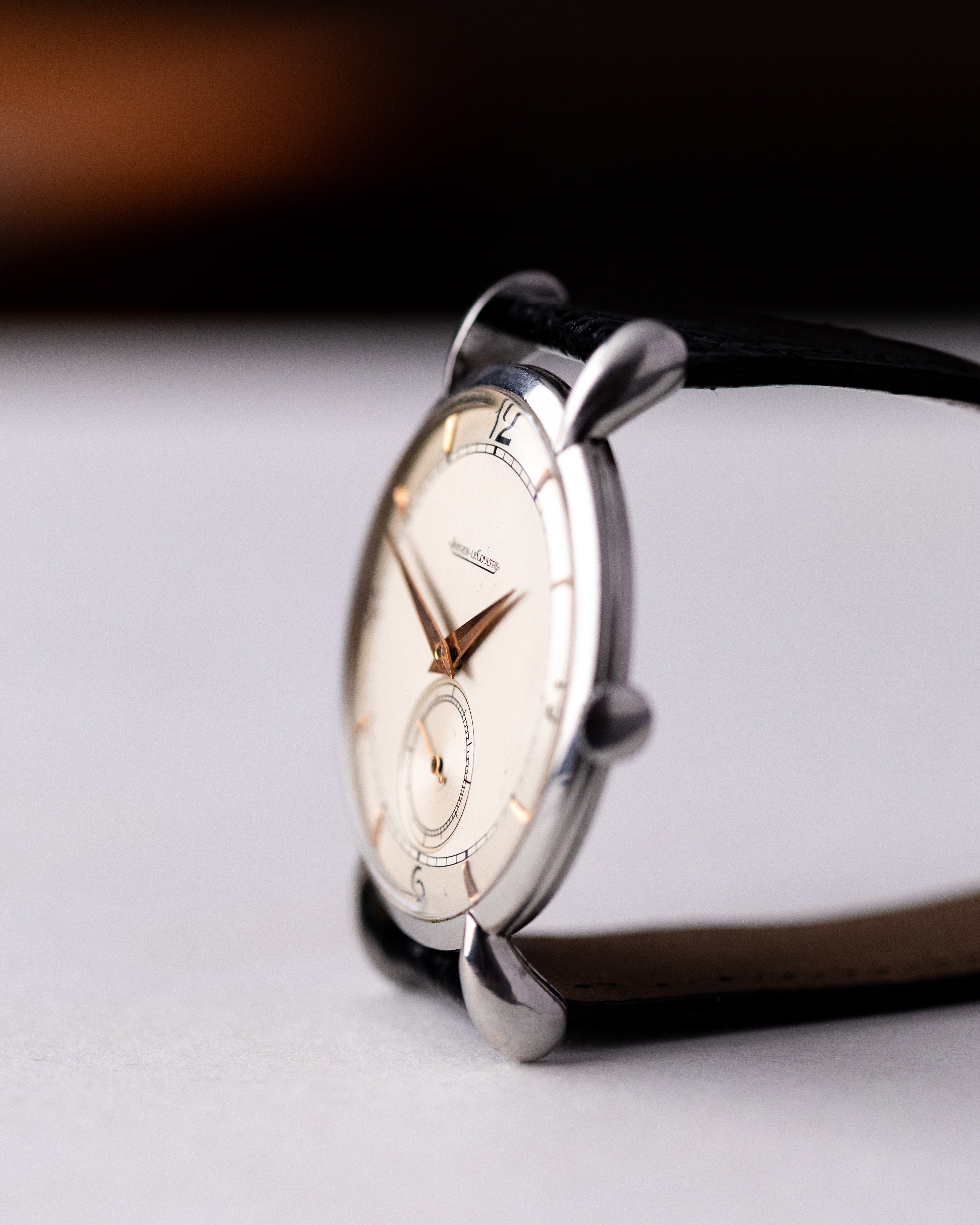 Vintage Jaeger - LeCoultre Watch, Teardrop Lugs, Cal. P449, Two - Tone Dial, Oversized case from 1948 - DuMarko
