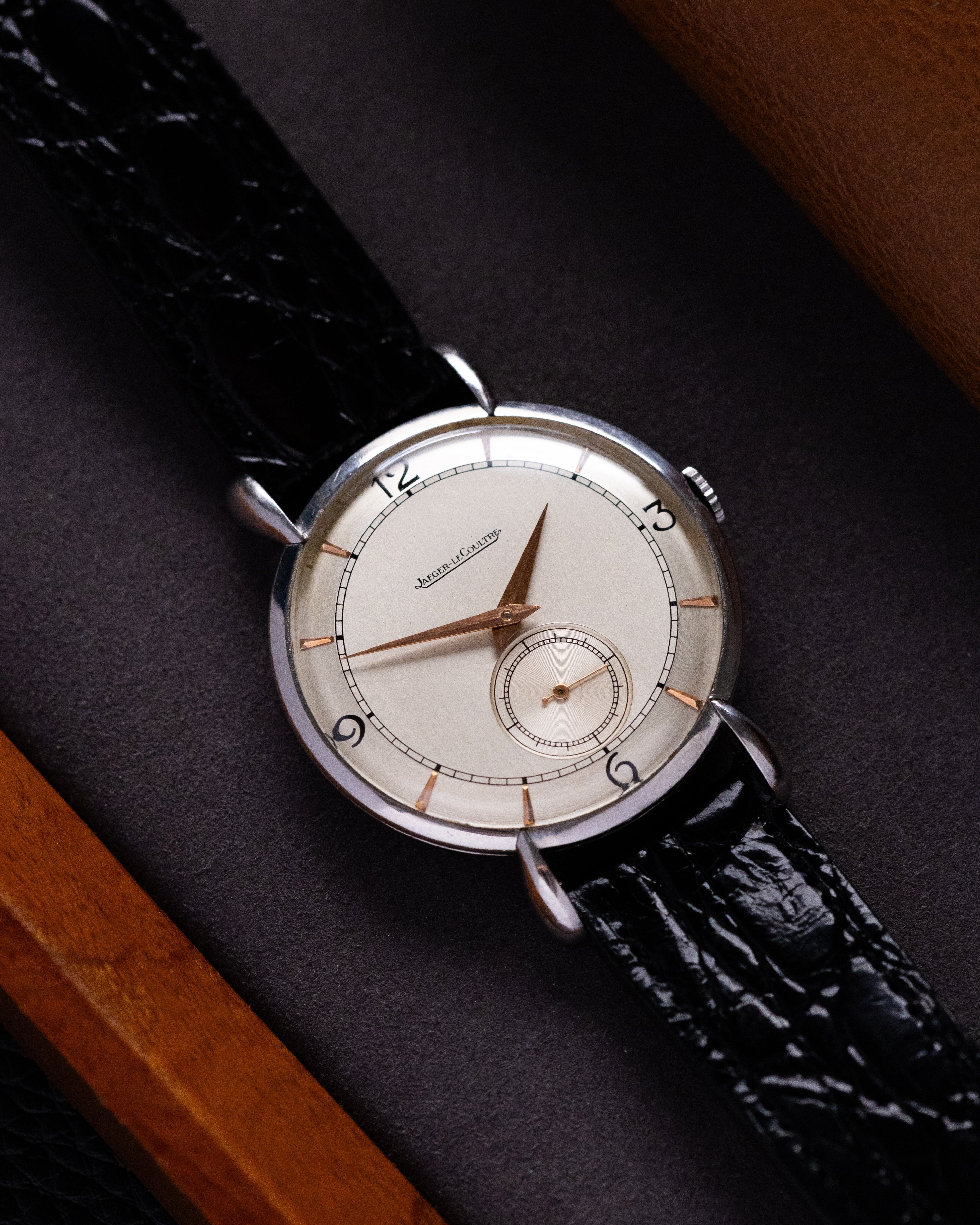 Vintage Jaeger - LeCoultre Watch, Teardrop Lugs, Cal. P449, Two - Tone Dial, Oversized case from 1948 - DuMarko