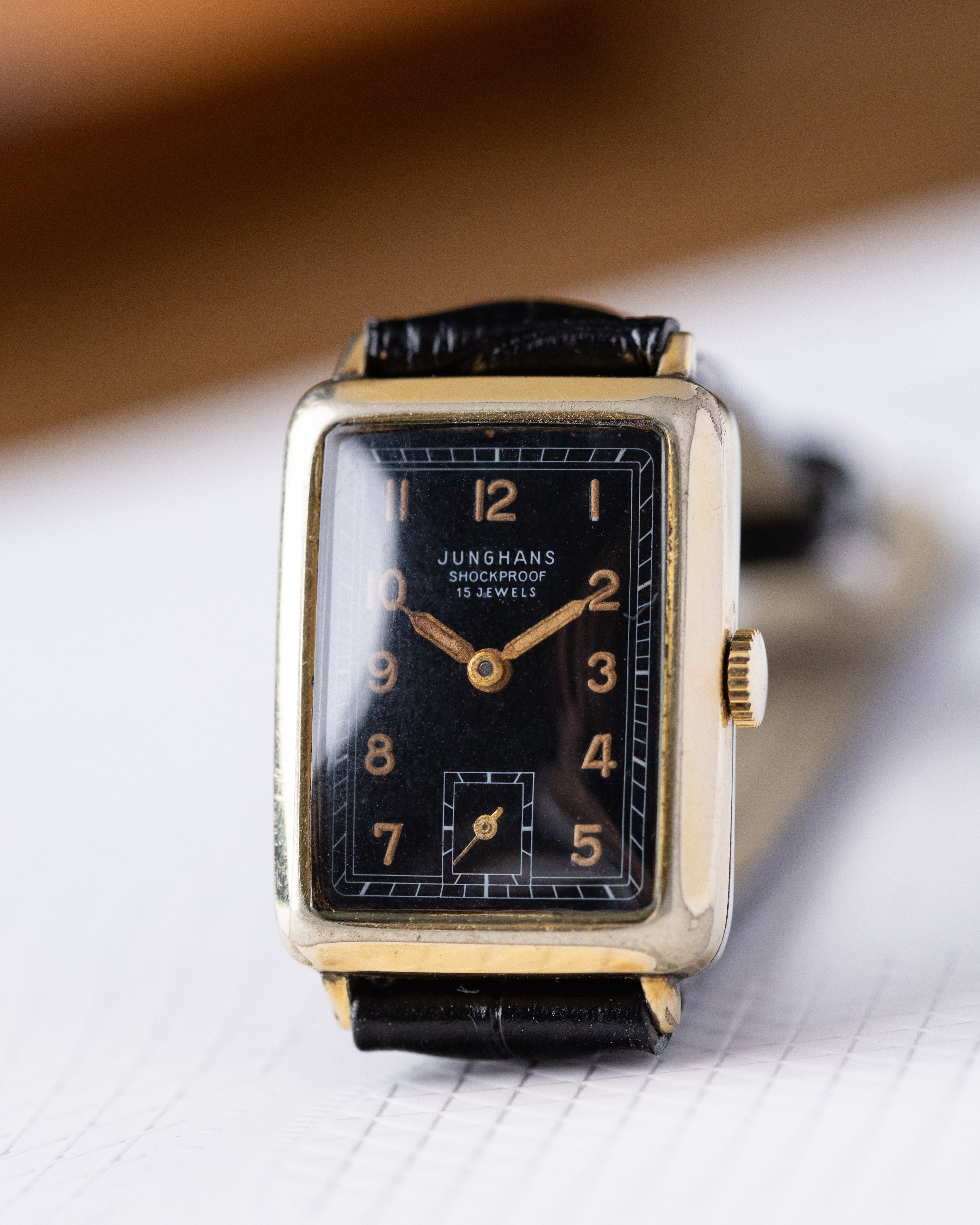 Vintage Junghans German Watch, Art Deco Style, Cal. 98 from 1950's - DuMarko