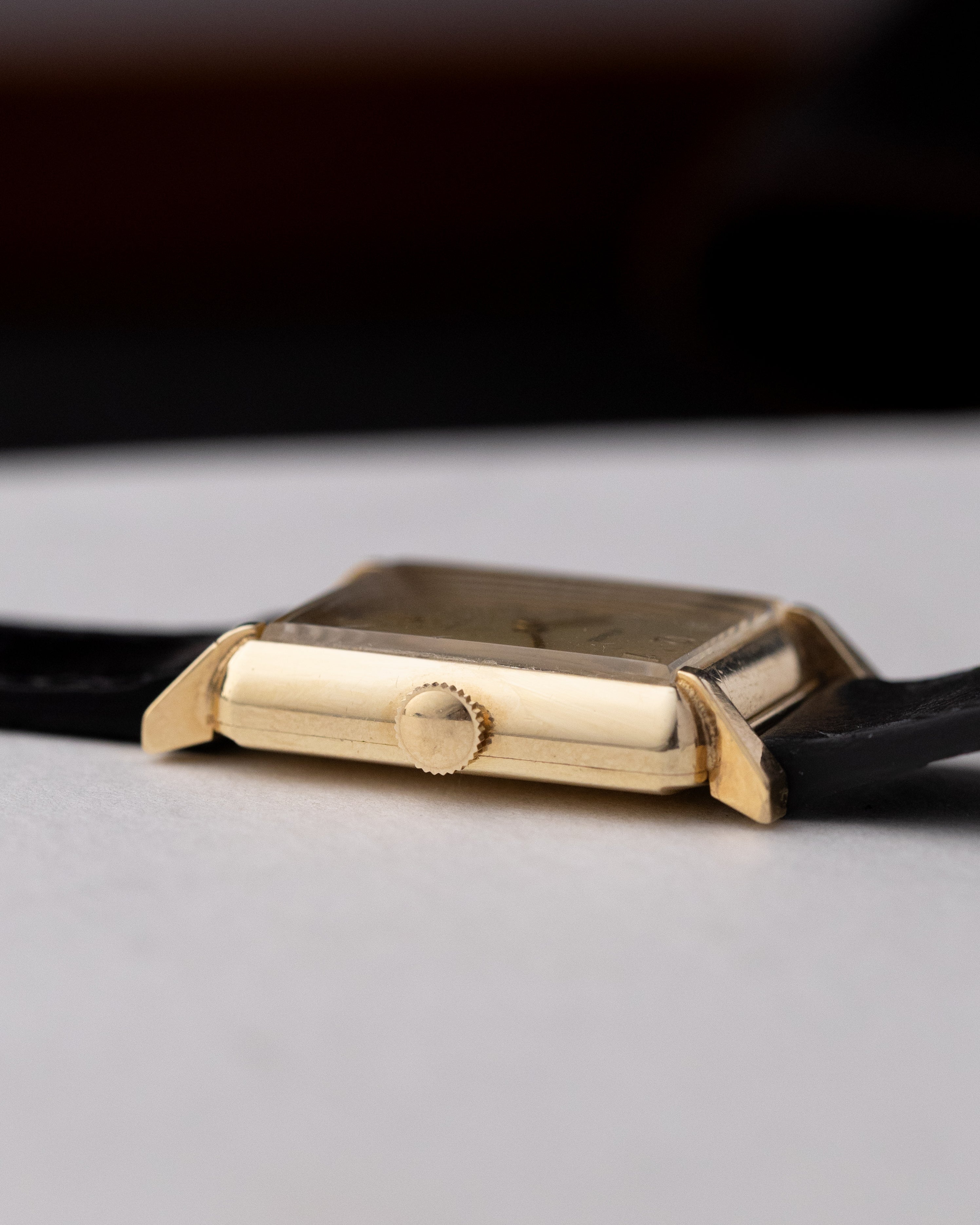 Vintage LeCoultre Art Deco Rectangular Tank, Swiss Dress Watch, 10K Gold - Filled Case, Calibre 413 from 1940's - DuMarko