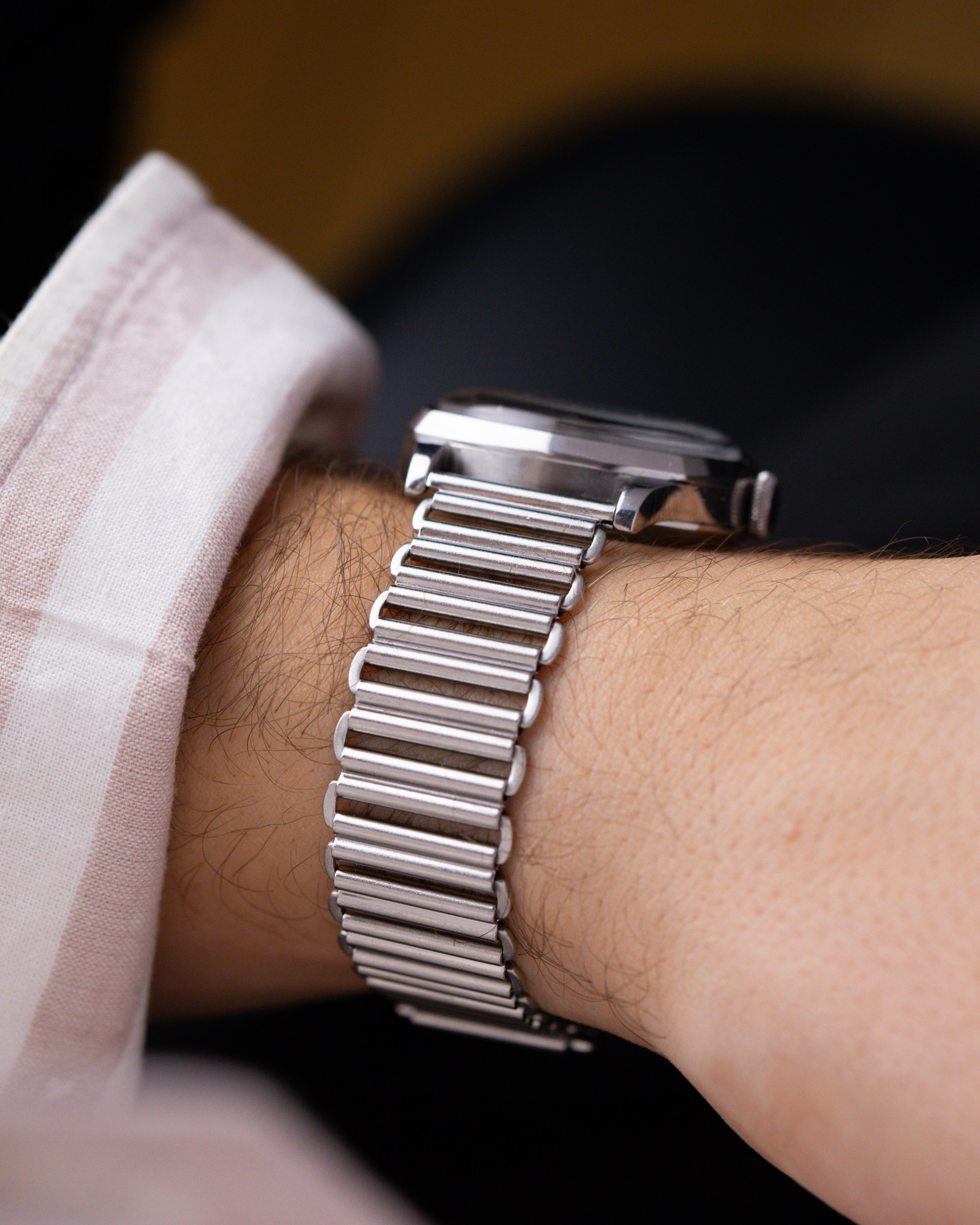 Vintage Lemania Monopusher Chronograph, Rare Steel Cushion Case, Cal. 13CH, Enamel Dial from 1930's - DuMarko