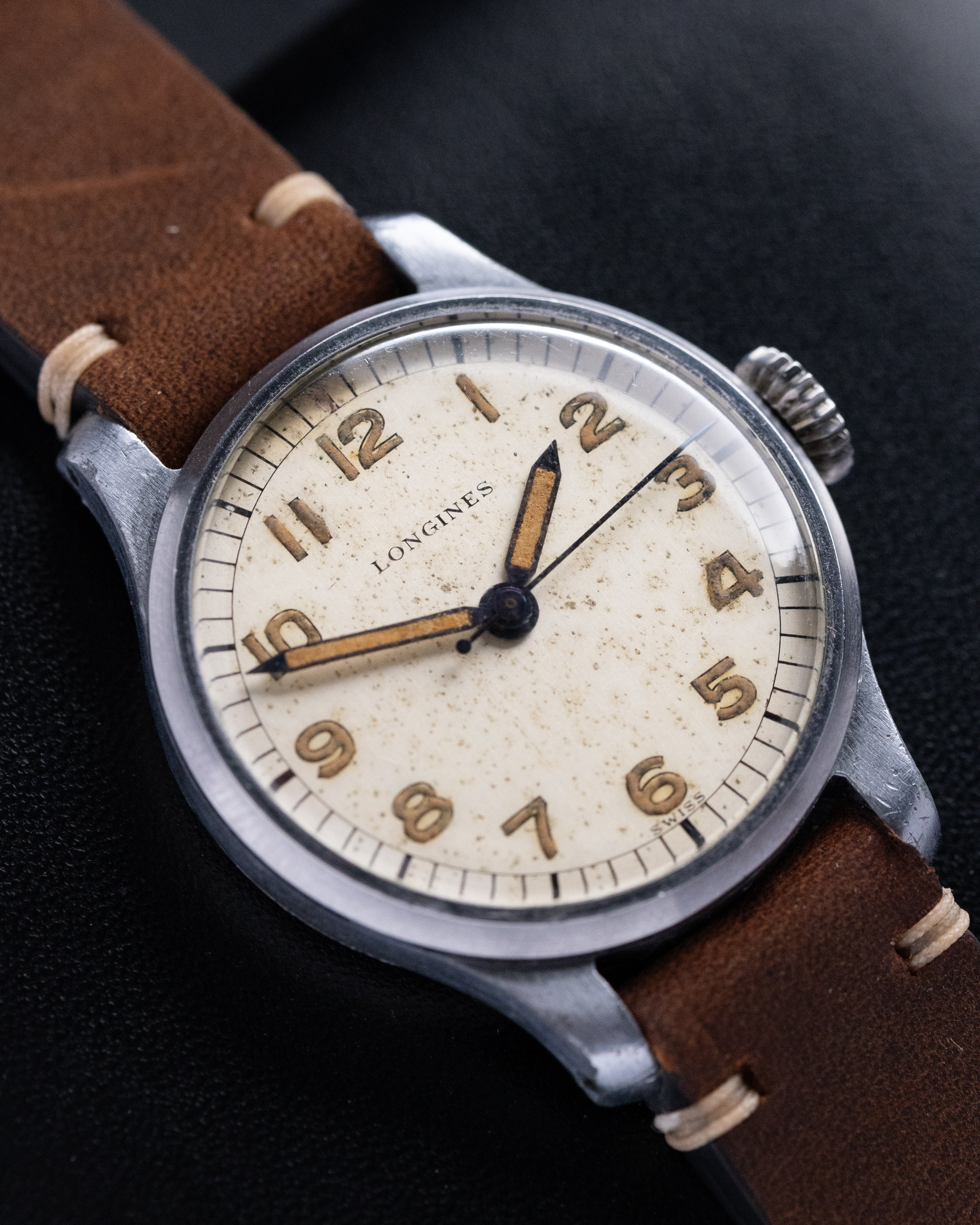 Vintage Longines 12L Military Pilot’s Watch, Cal. 12.68N, Radium Dial from 1940's - DuMarko