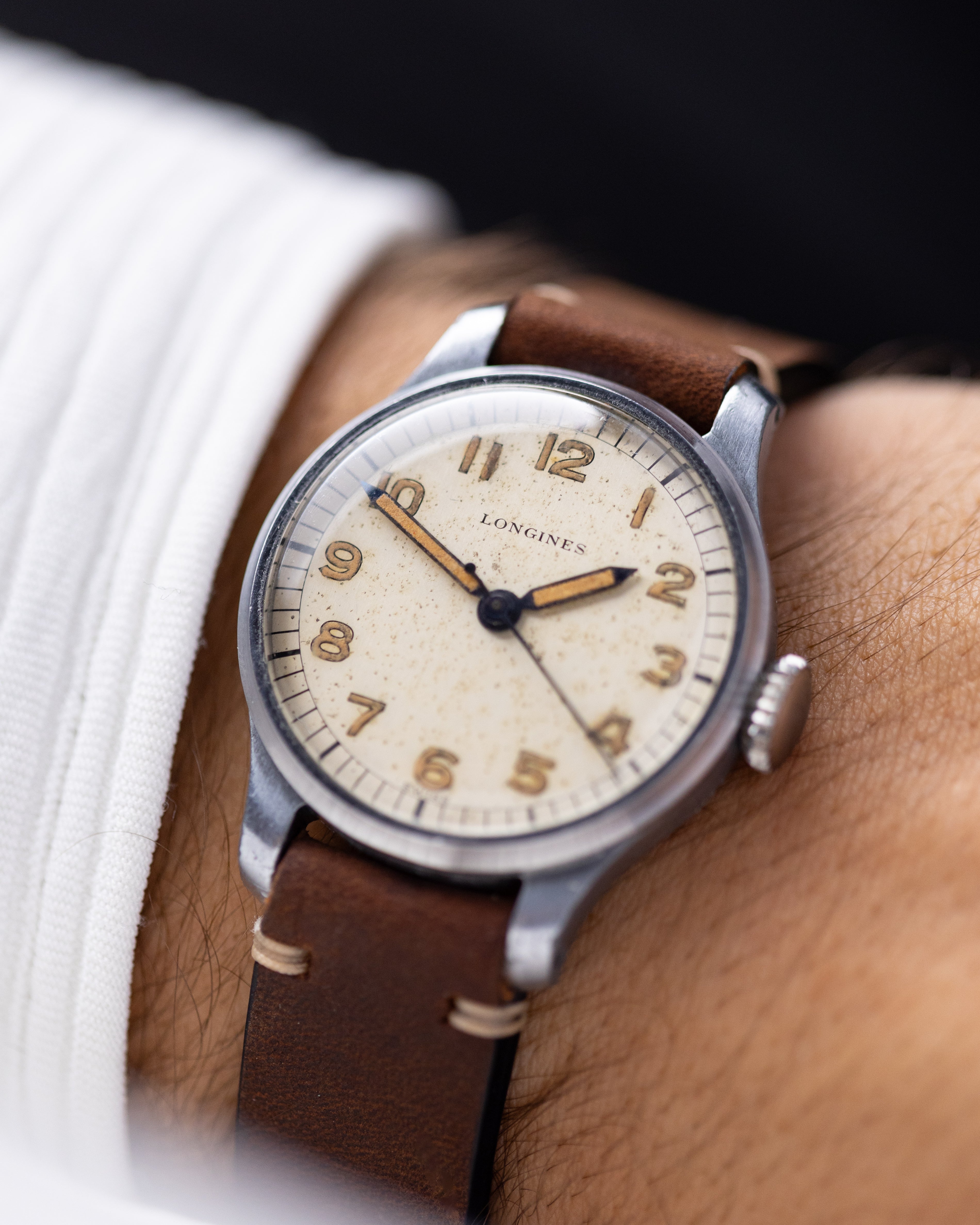 Vintage Longines 12L Military Pilot’s Watch, Cal. 12.68N, Radium Dial from 1940's - DuMarko