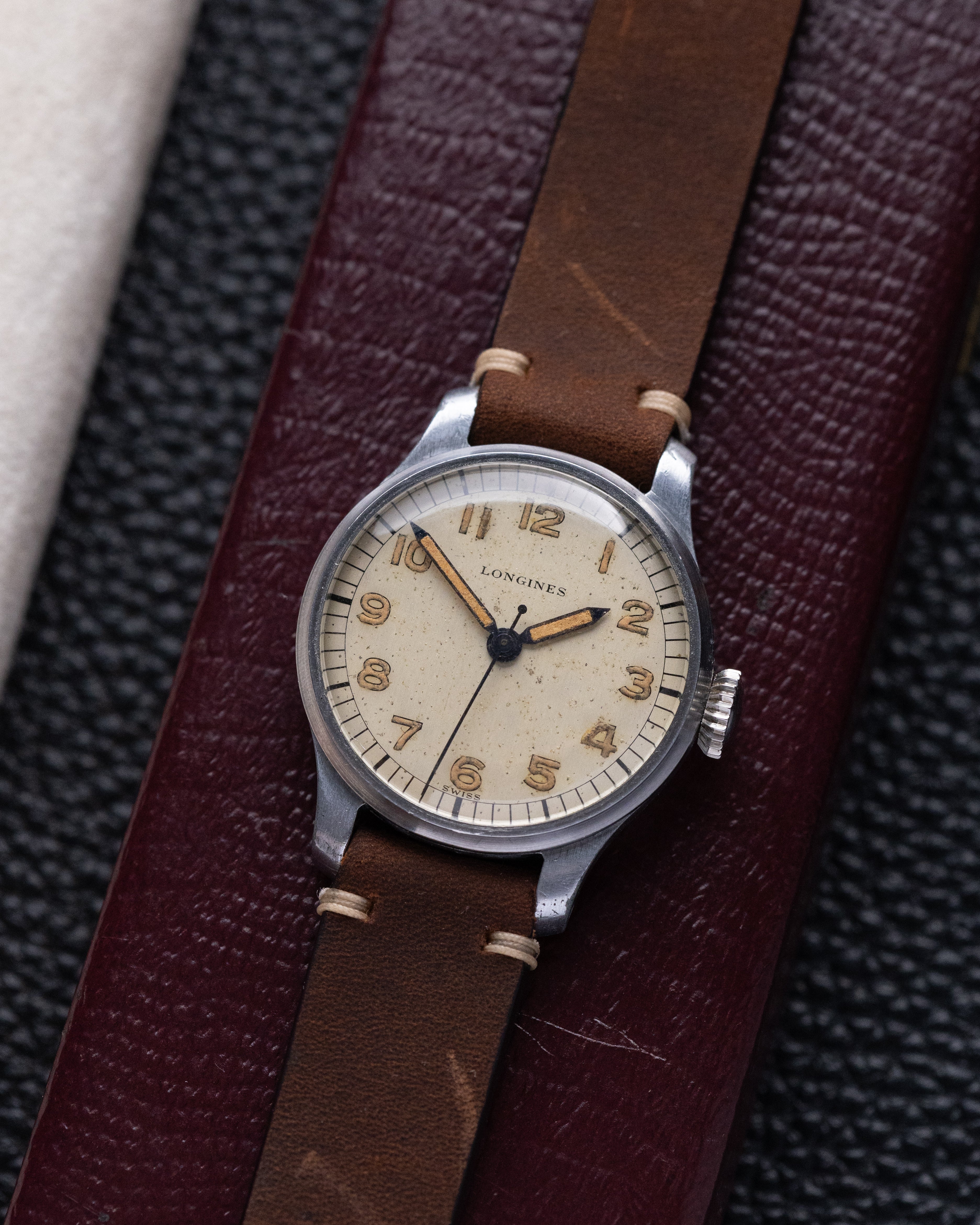 Vintage Longines 12L Military Pilot’s Watch, Cal. 12.68N, Radium Dial from 1940's - DuMarko