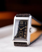 Vintage Longines Art Deco Tank, Black Gilt dial, Swiss Made Cal. 2517 from 1938 - DuMarko