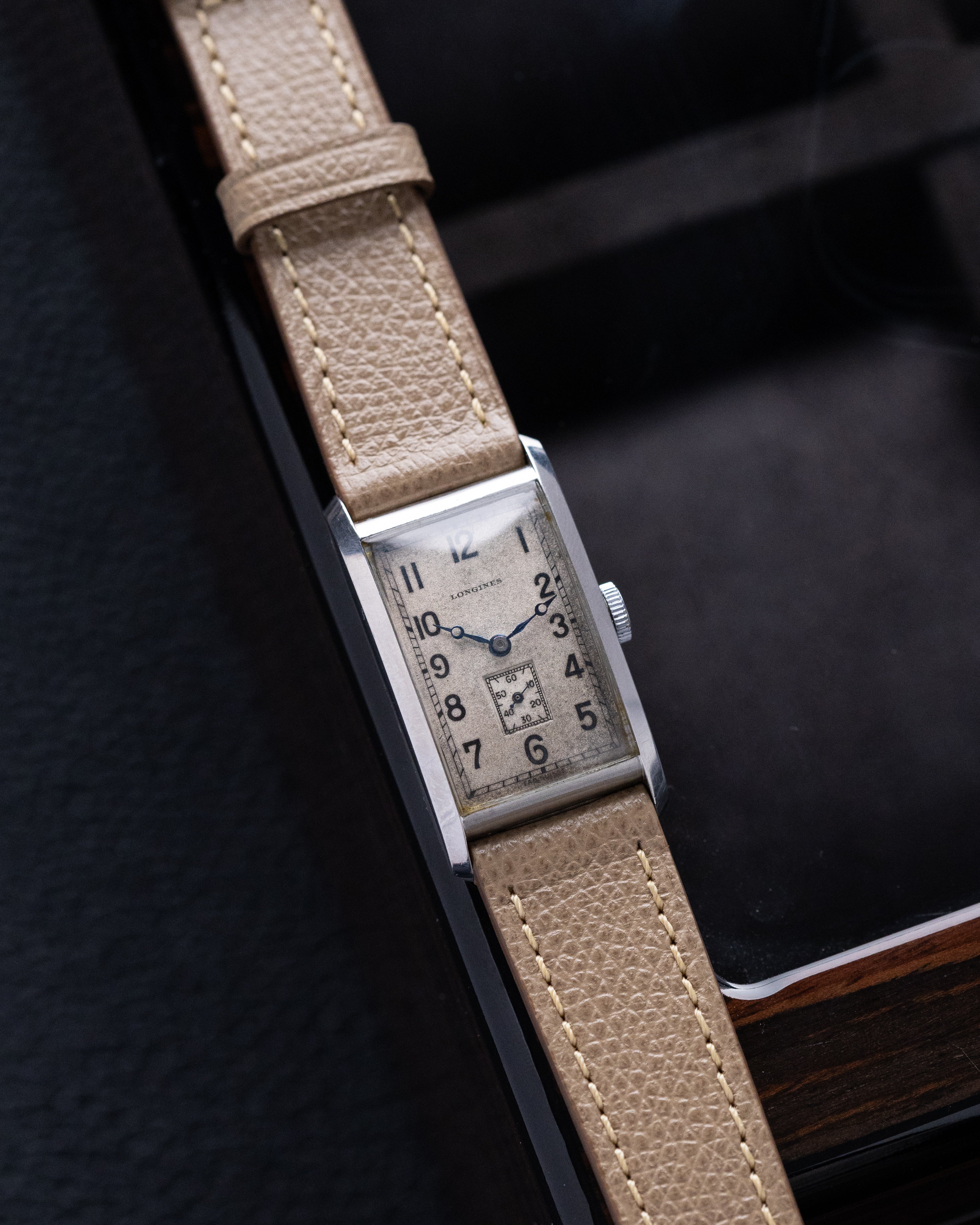 Vintage Longines Art Deco Tank, Staybrite Steel case, Cal. 20.28 from 1934 - DuMarko