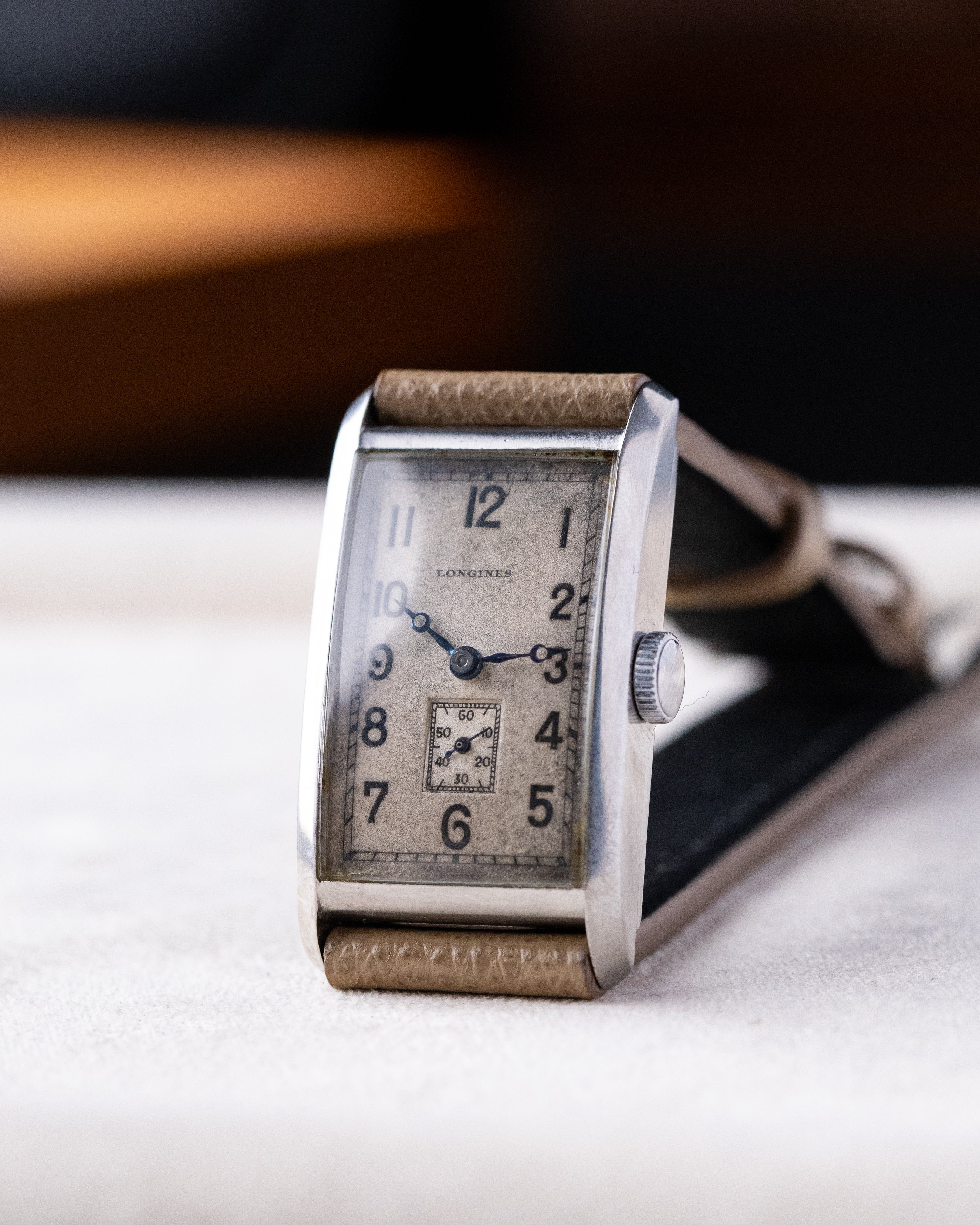 Vintage Longines Art Deco Tank, Staybrite Steel case, Cal. 20.28 from 1934 - DuMarko