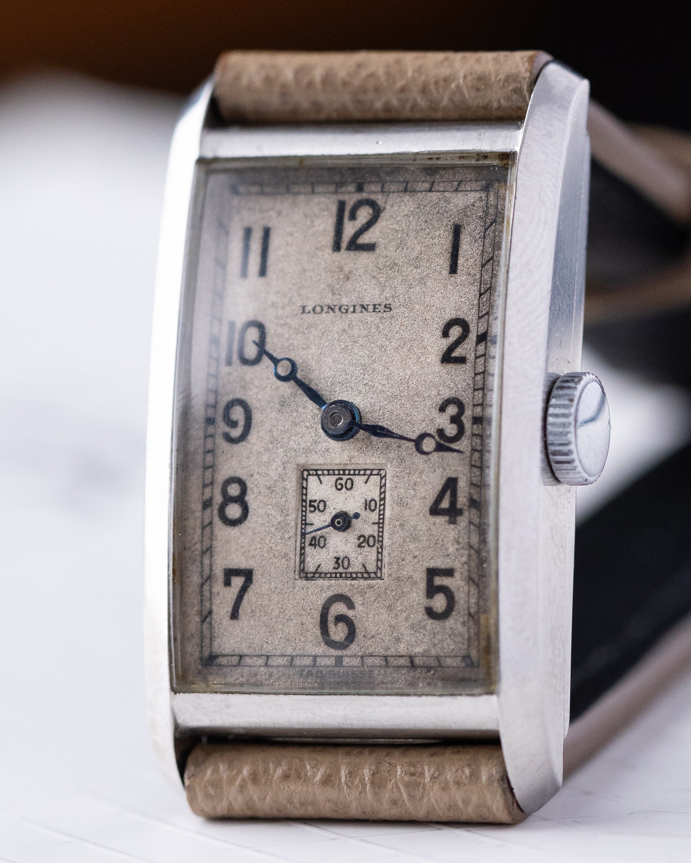 Vintage Longines Art Deco Tank, Staybrite Steel case, Cal. 20.28 from 1934 - DuMarko