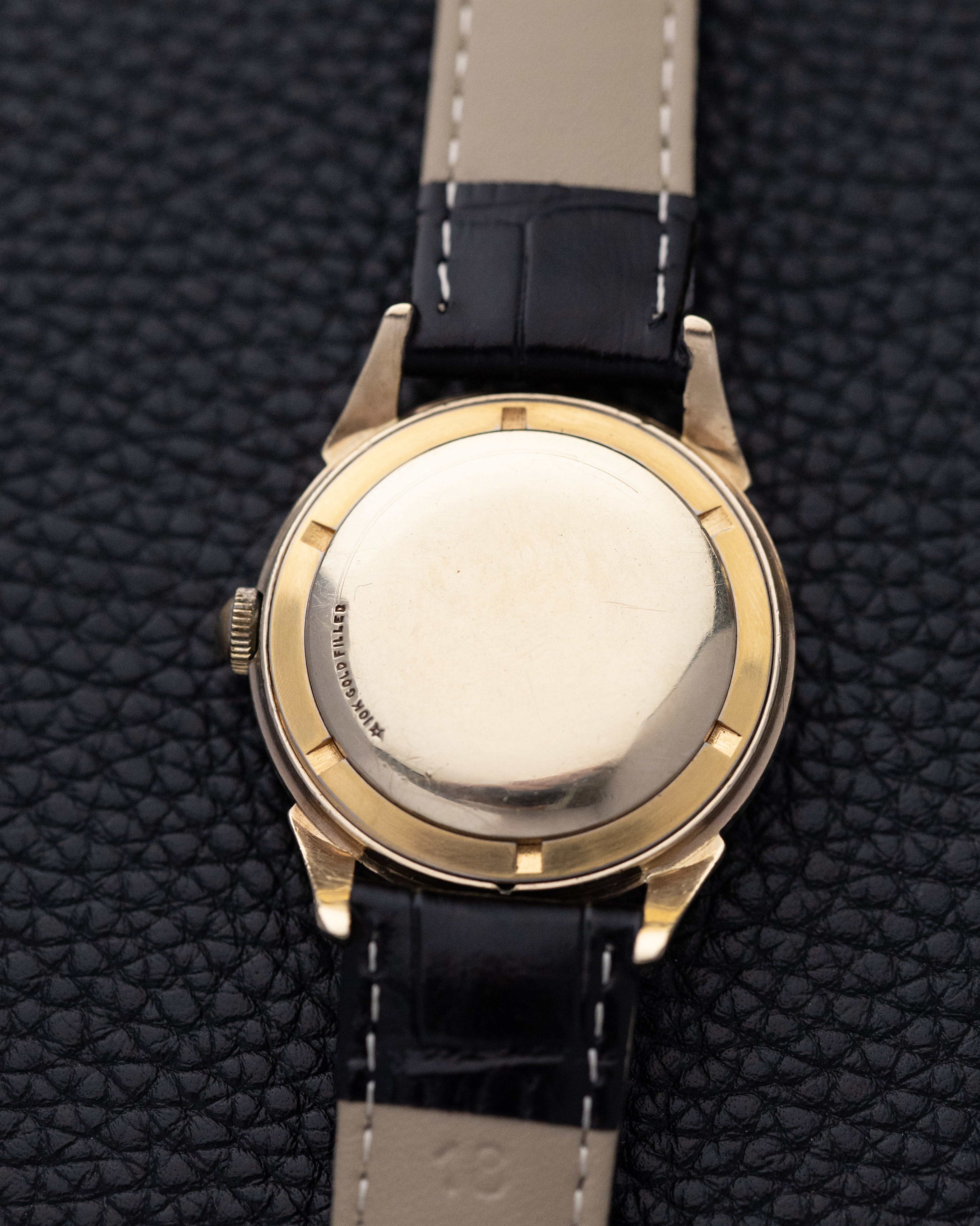 Vintage Longines Automatic Swiss Watch, Original Black Crosshair Gilt Dial, Cal. 19AS from 1955 - DuMarko