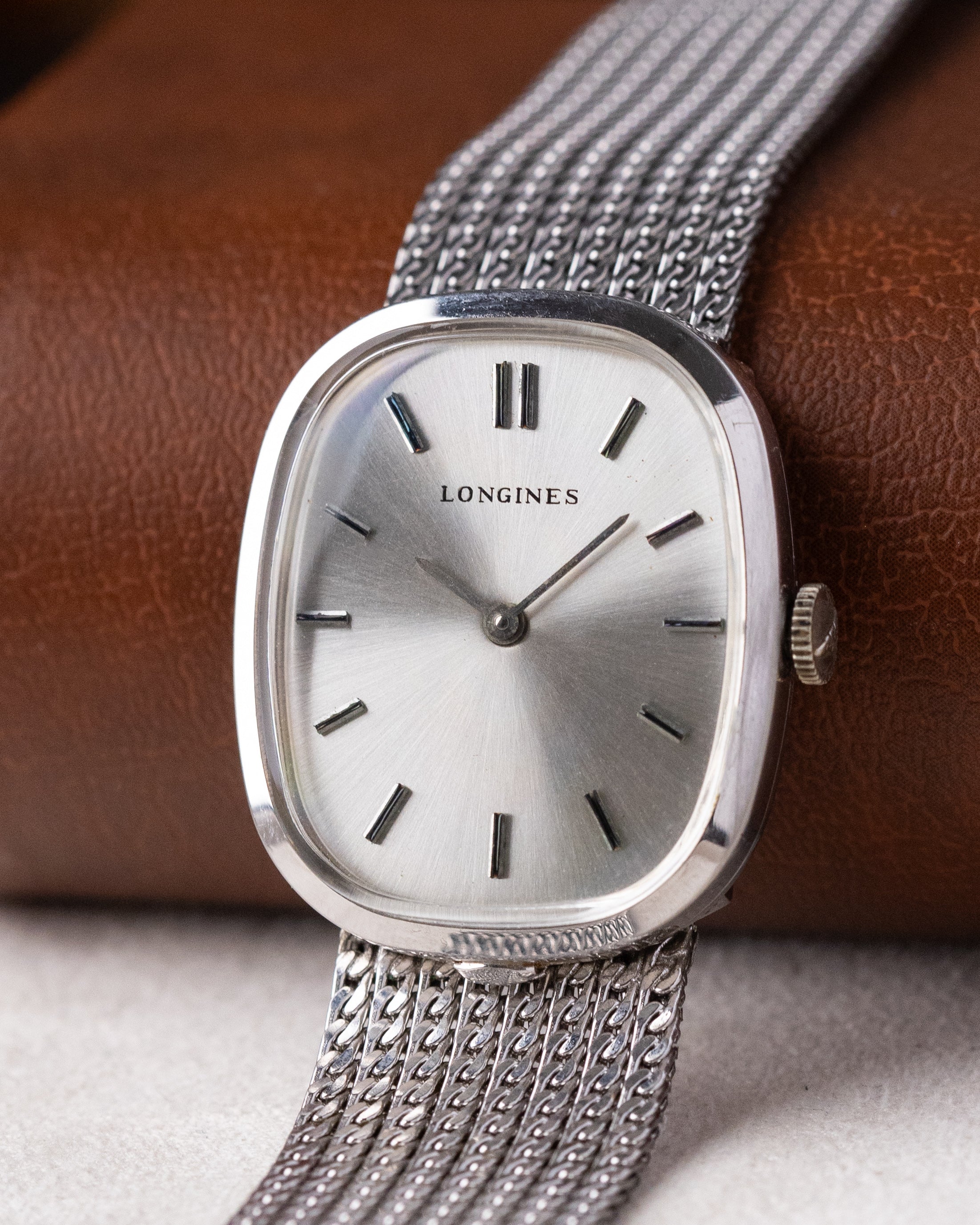 Vintage Longines Ellipse Ref. 3066, 10K White Gold - Filled Dress Watch from 1980's - DuMarko