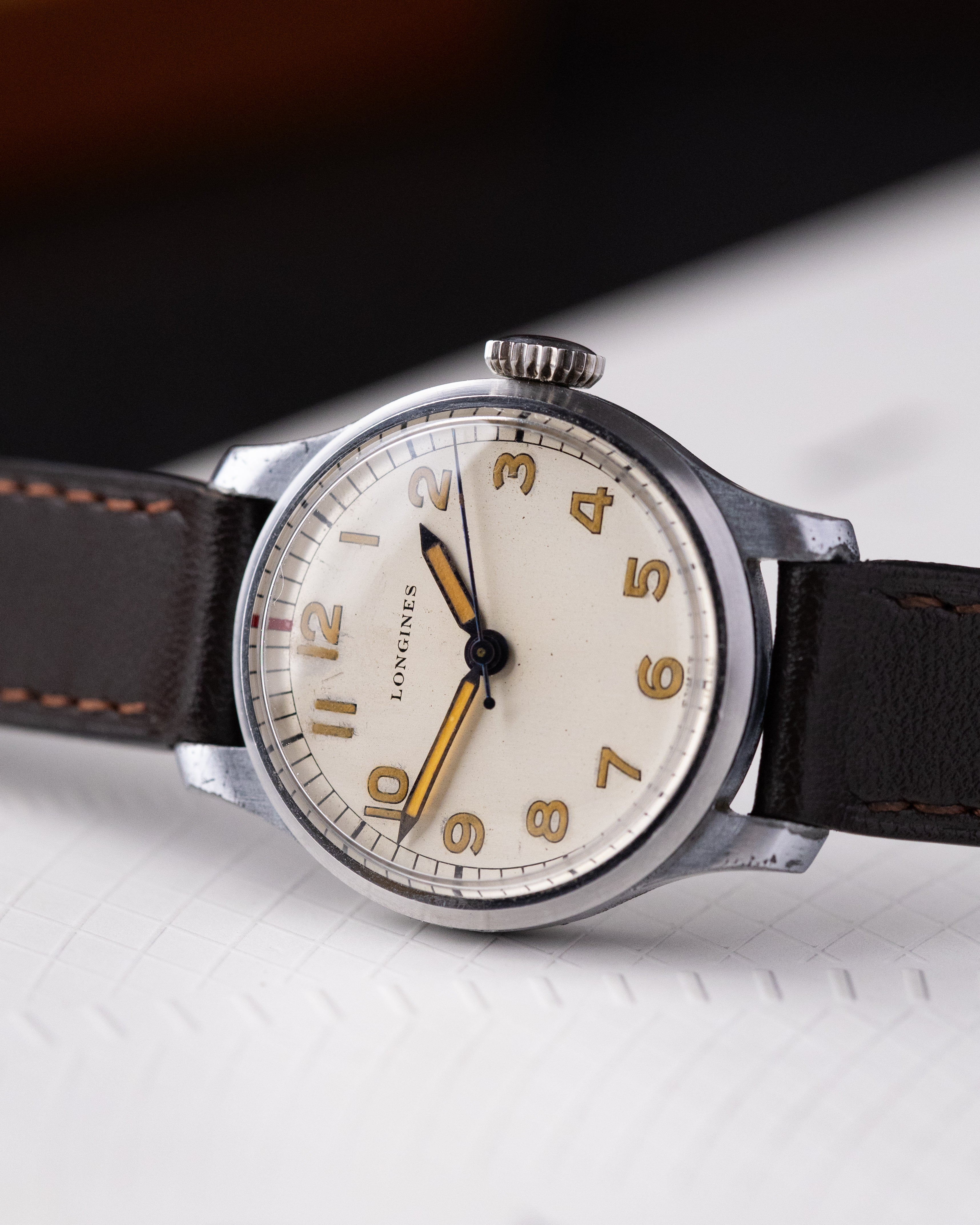 Vintage Longines Military Pilot’s Watch, Swiss Made, Cal. 12.68N from 1940's - DuMarko