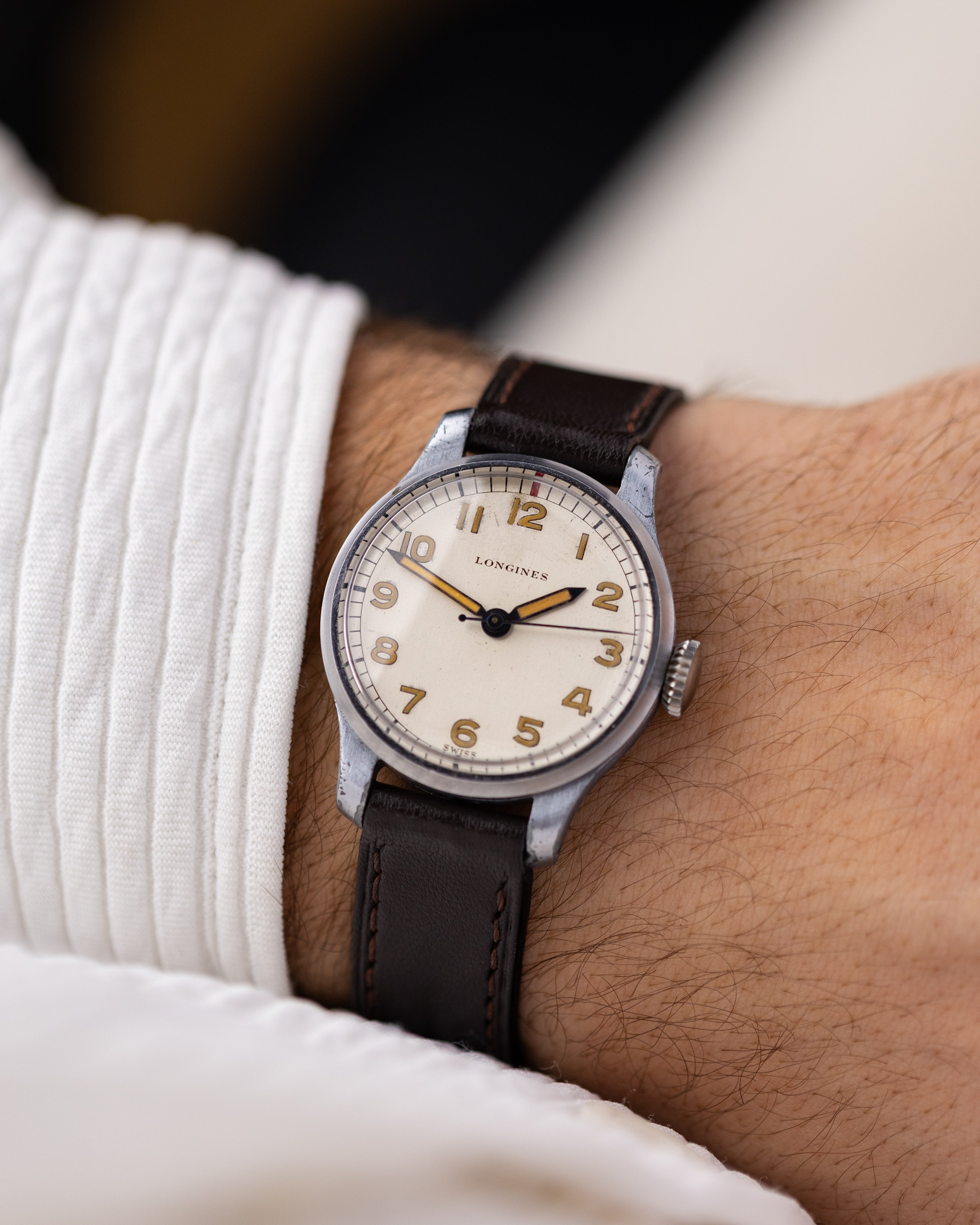 Vintage Longines Military Pilot’s Watch, Swiss Made, Cal. 12.68N from 1940's - DuMarko