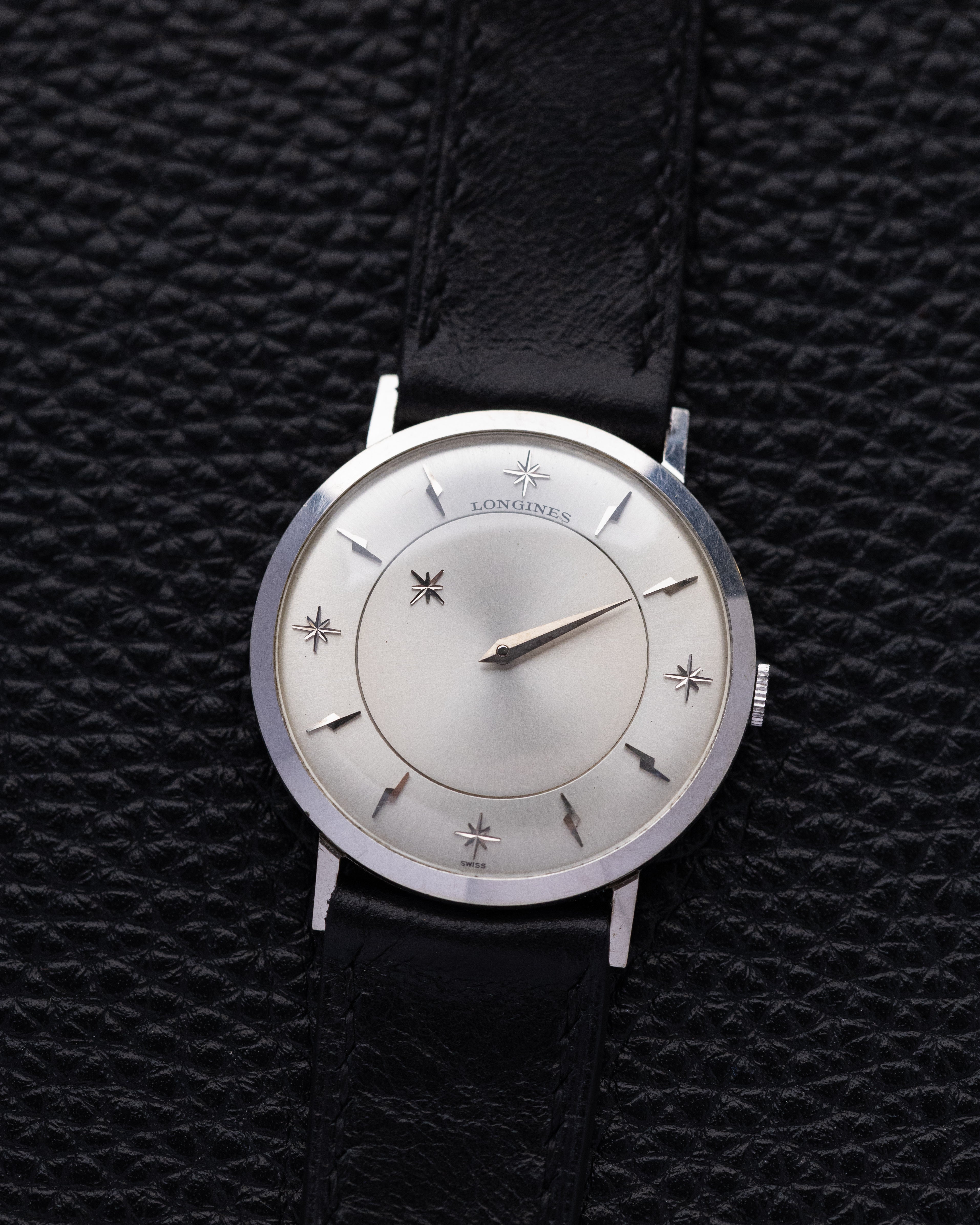 Vintage Longines Mystery Dial, Swiss Watch, 10K White Gold - Filled Case, Cal. 23Z from 1950s - DuMarko