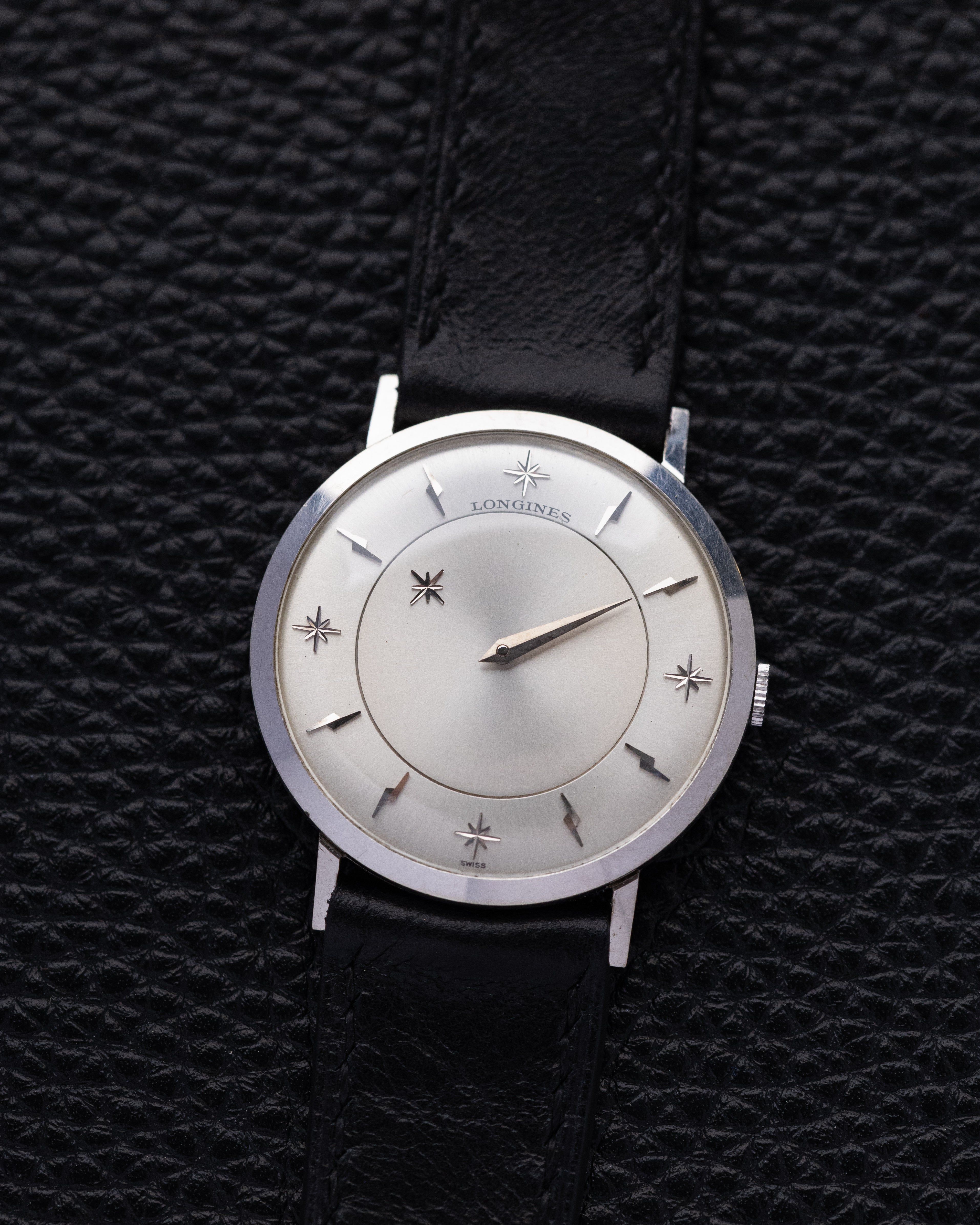 Vintage Longines Mystery Dial, Swiss Watch, 10K White Gold - Filled Case, Cal. 23Z from 1950s - DuMarko