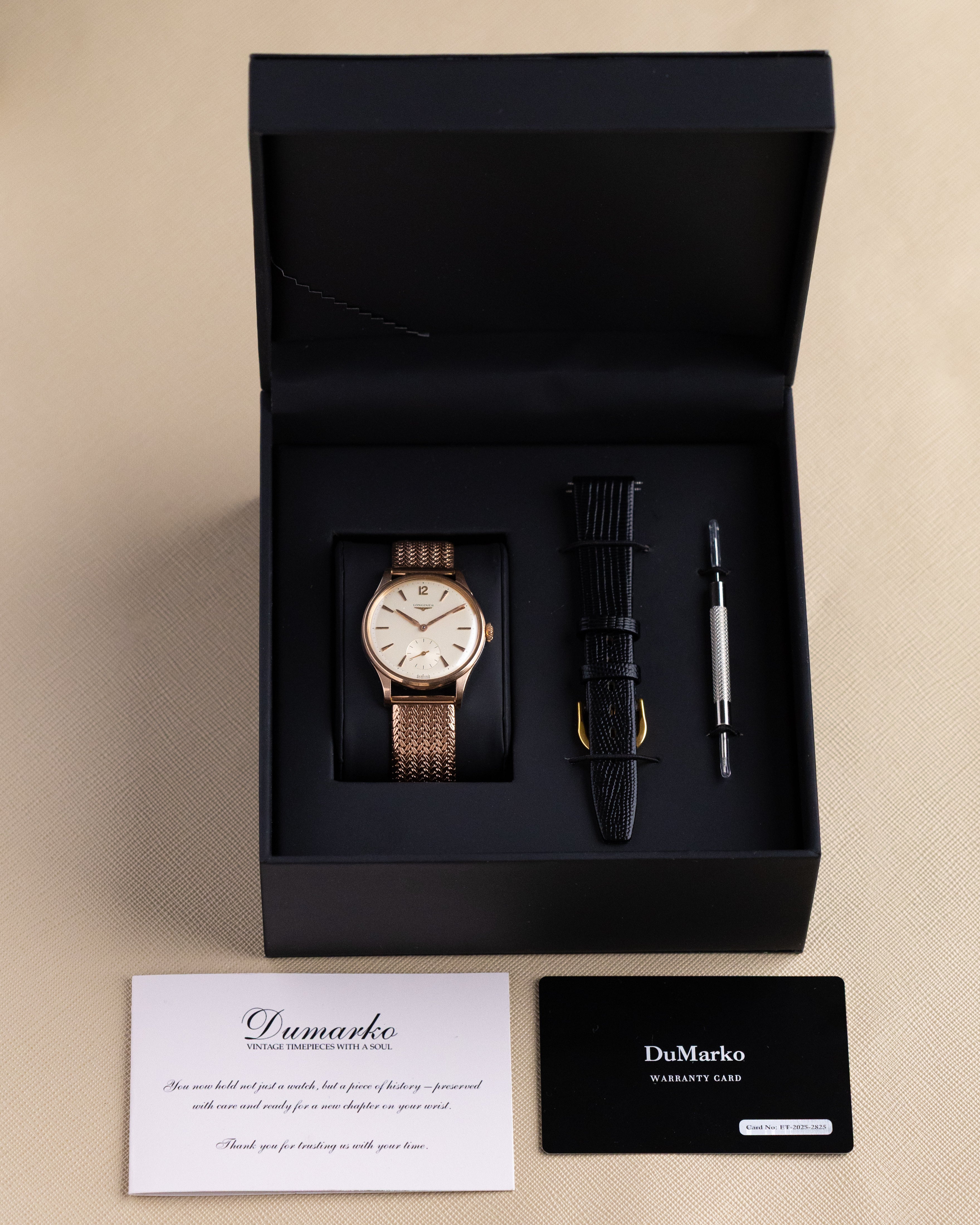 Vintage Longines, Rose Gold - Capped Case, Sub Second, Ref. 7293 - 1, Cal. 30L from 1963 - DuMarko