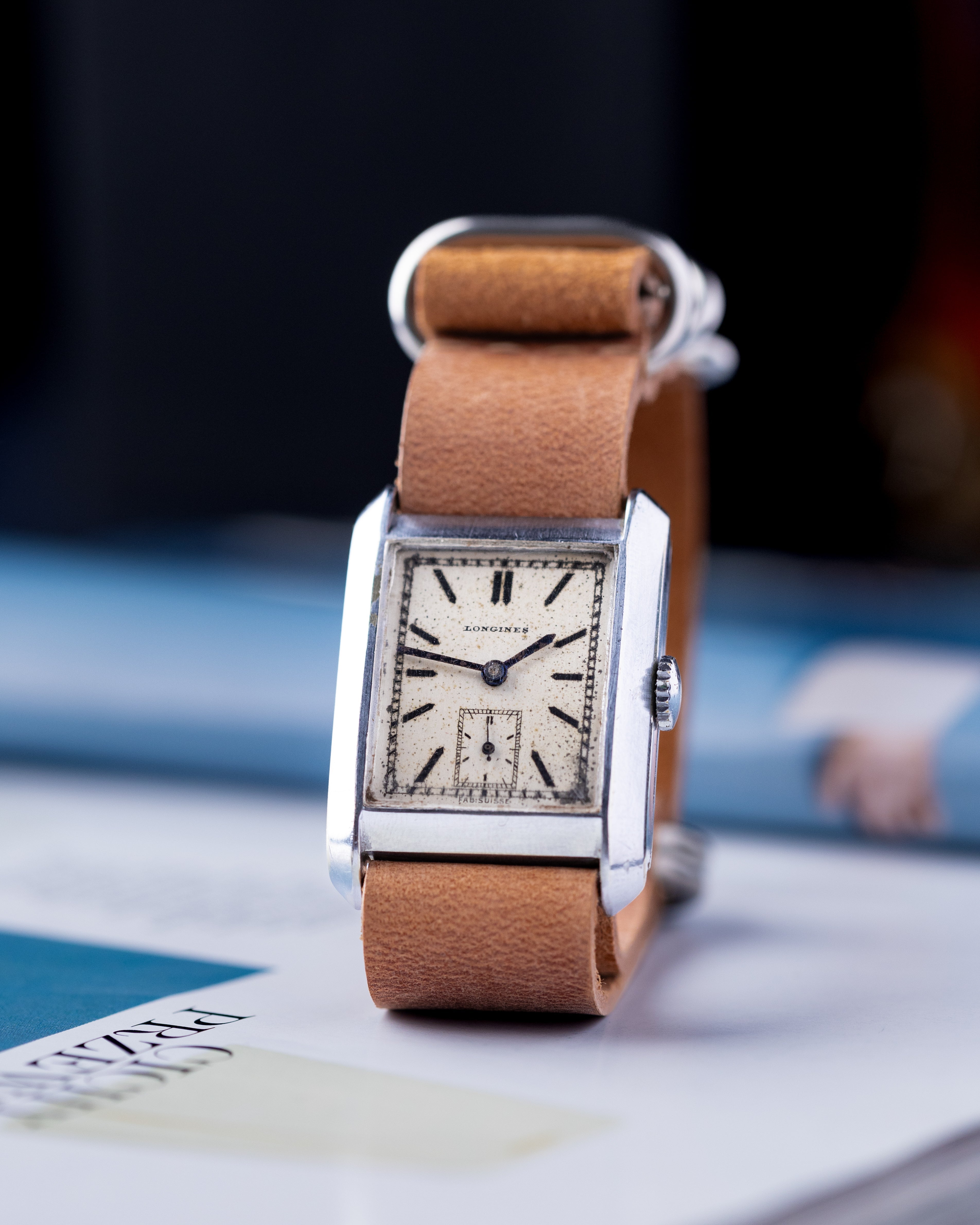 Vintage Longines Square Tank, Art Deco Style, Swiss Made - DuMarko