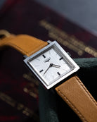 Vintage Longines Square Tank, Linen Silver Dial, Original Box, Swiss Watch from 1970's - DuMarko