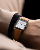 Vintage Longines Square Tank, Linen Silver Dial, Original Box, Swiss Watch from 1970's - DuMarko