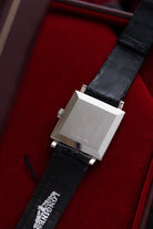 Vintage Longines Square Tank, Linen Silver Dial, Swiss Watch from 1970's - DuMarko