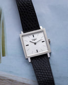 Vintage Longines Square Tank, Linen Silver Dial, Swiss Watch from 1970's - DuMarko