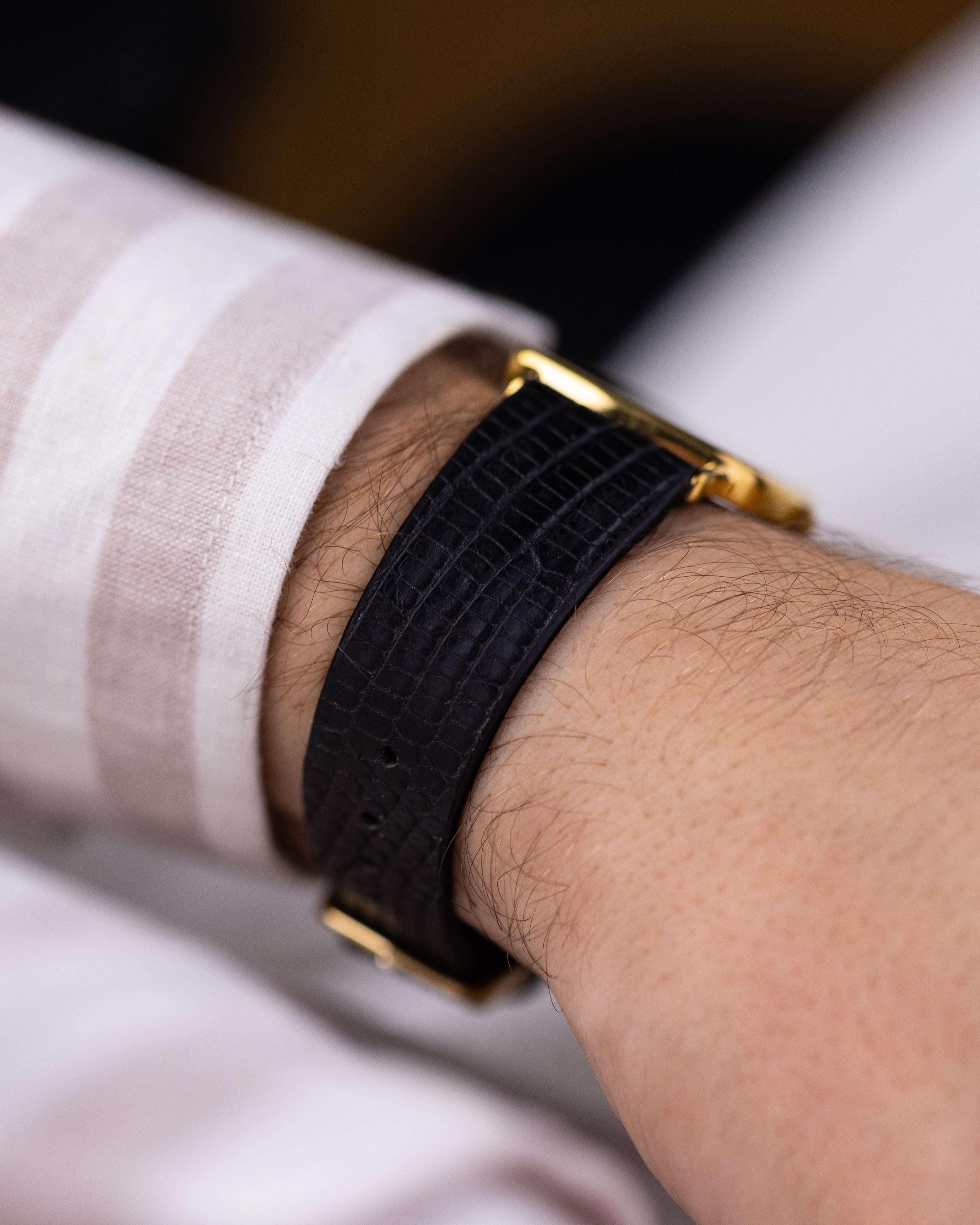 Vintage Longines Swiss Quartz Watch, Check pattern dial from 1970's - DuMarko