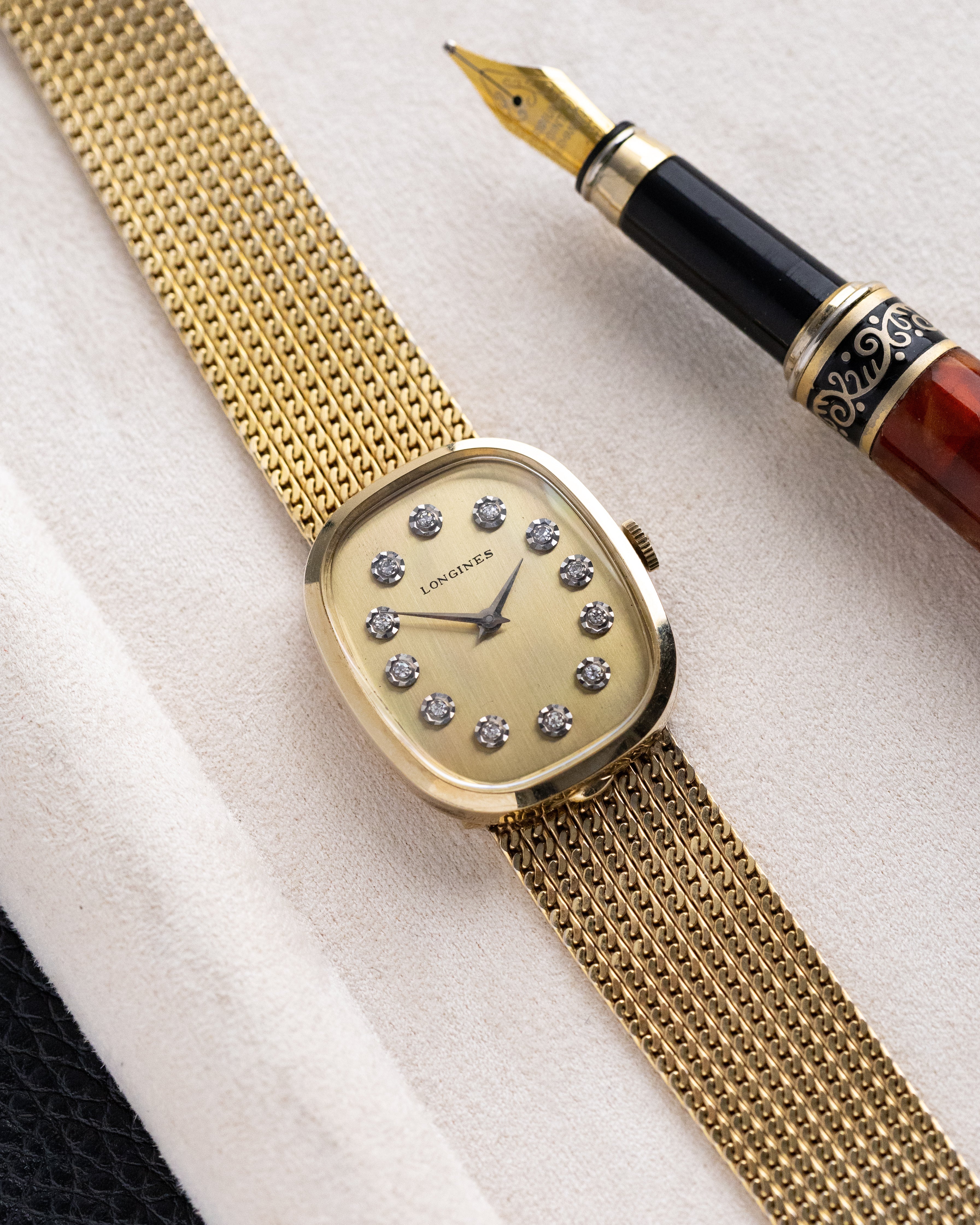 Vintage Longines Swiss Watch, Original 10K gold - filled case and bracelet, Cal. L349.2 from 1975 - DuMarko