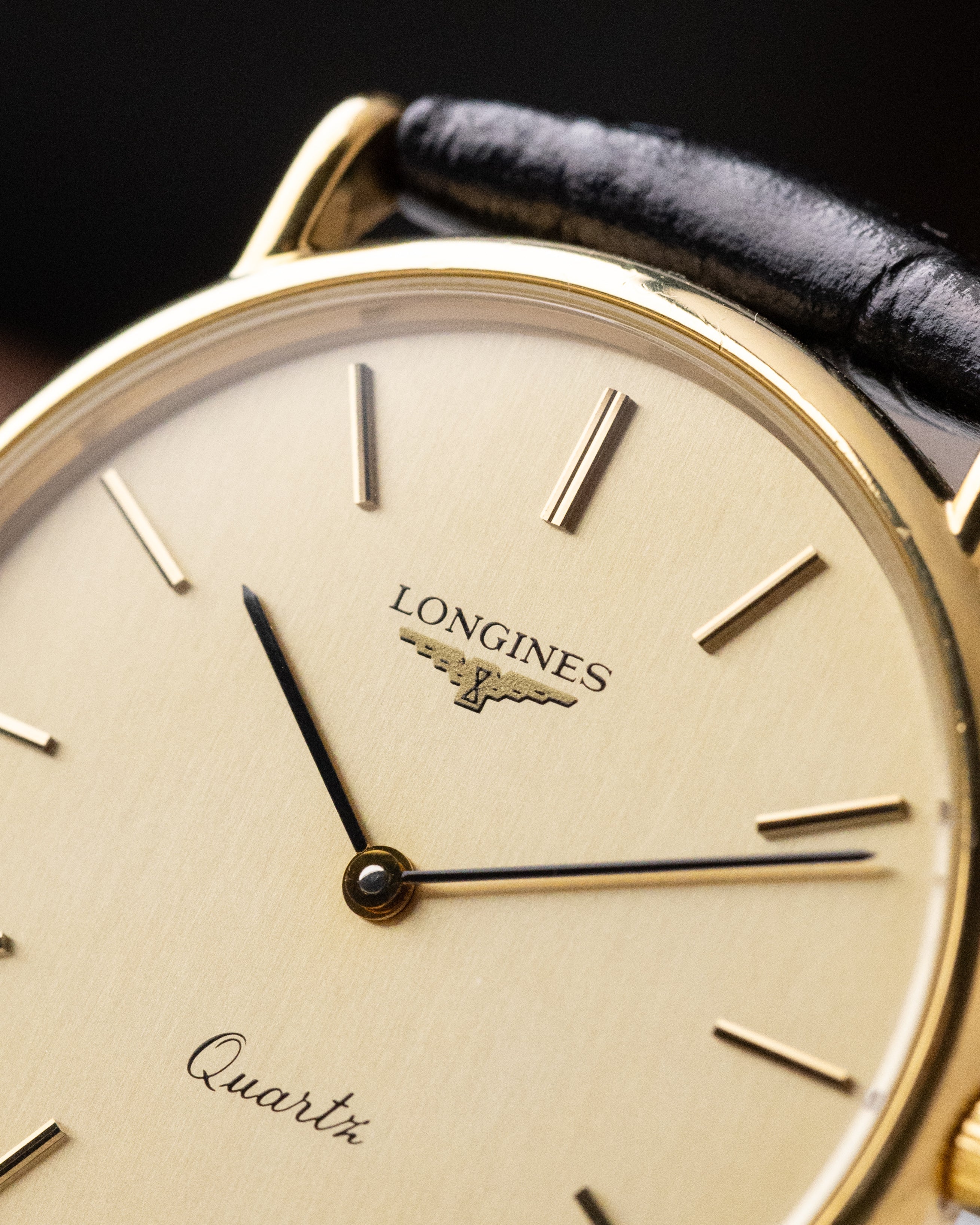 Vintage Longines Swiss Watch, Quartz Movement, Champagne Dial from 1970's - DuMarko