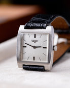 Vintage Longines Swiss Watch, Square Tank, Linen Dial from 1970’s - DuMarko