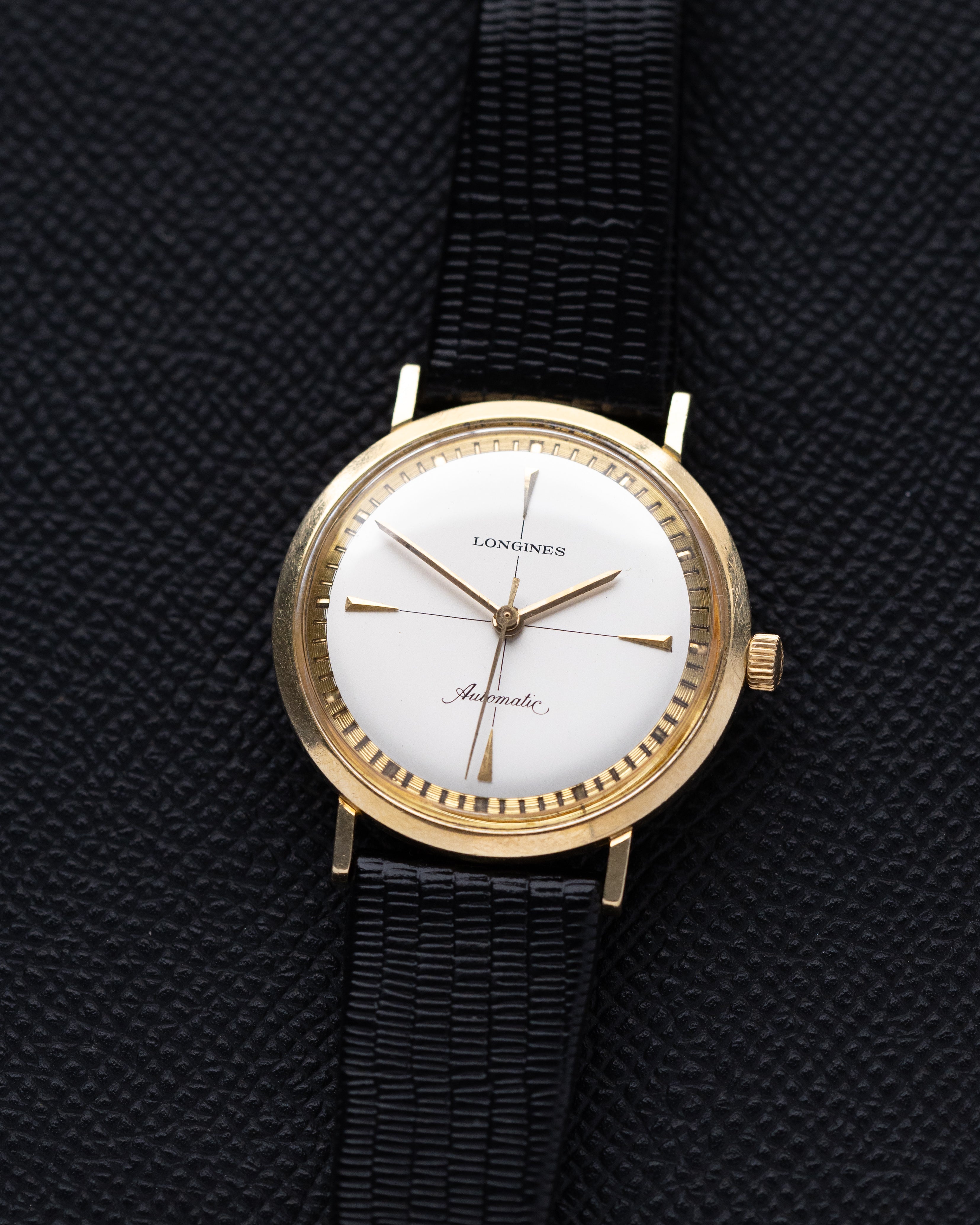 Vintage Longines Watch, Gold - plated monocoque case, Crosshair Dial, Original Box from 1960’s - DuMarko