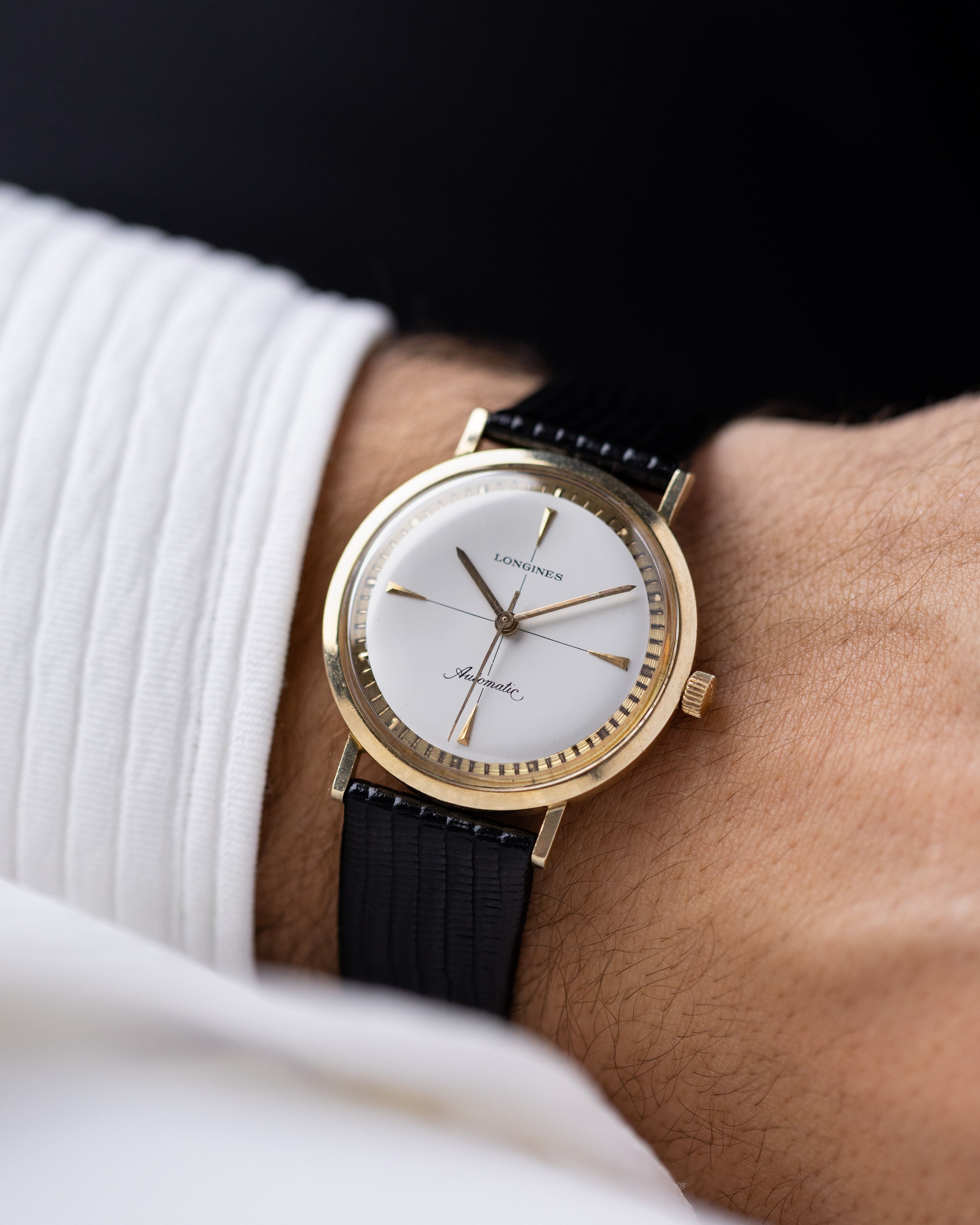 Vintage Longines Watch, Gold - plated monocoque case, Crosshair Dial, Original Box from 1960’s - DuMarko