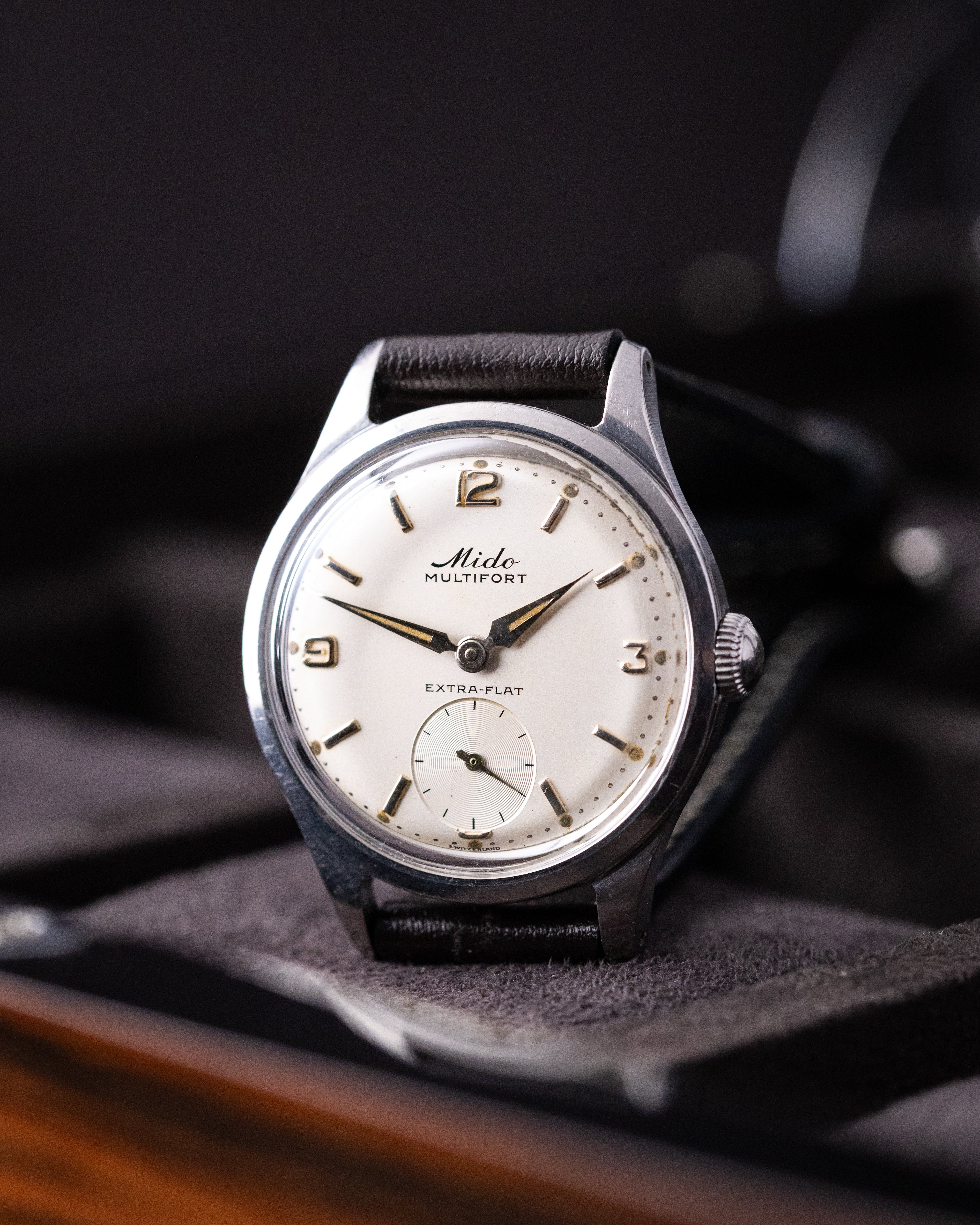 Vintage Mido Multifort Extra Flat Swiss Watch, François Borgel Case, Cal. 1200A from 1950's - DuMarko