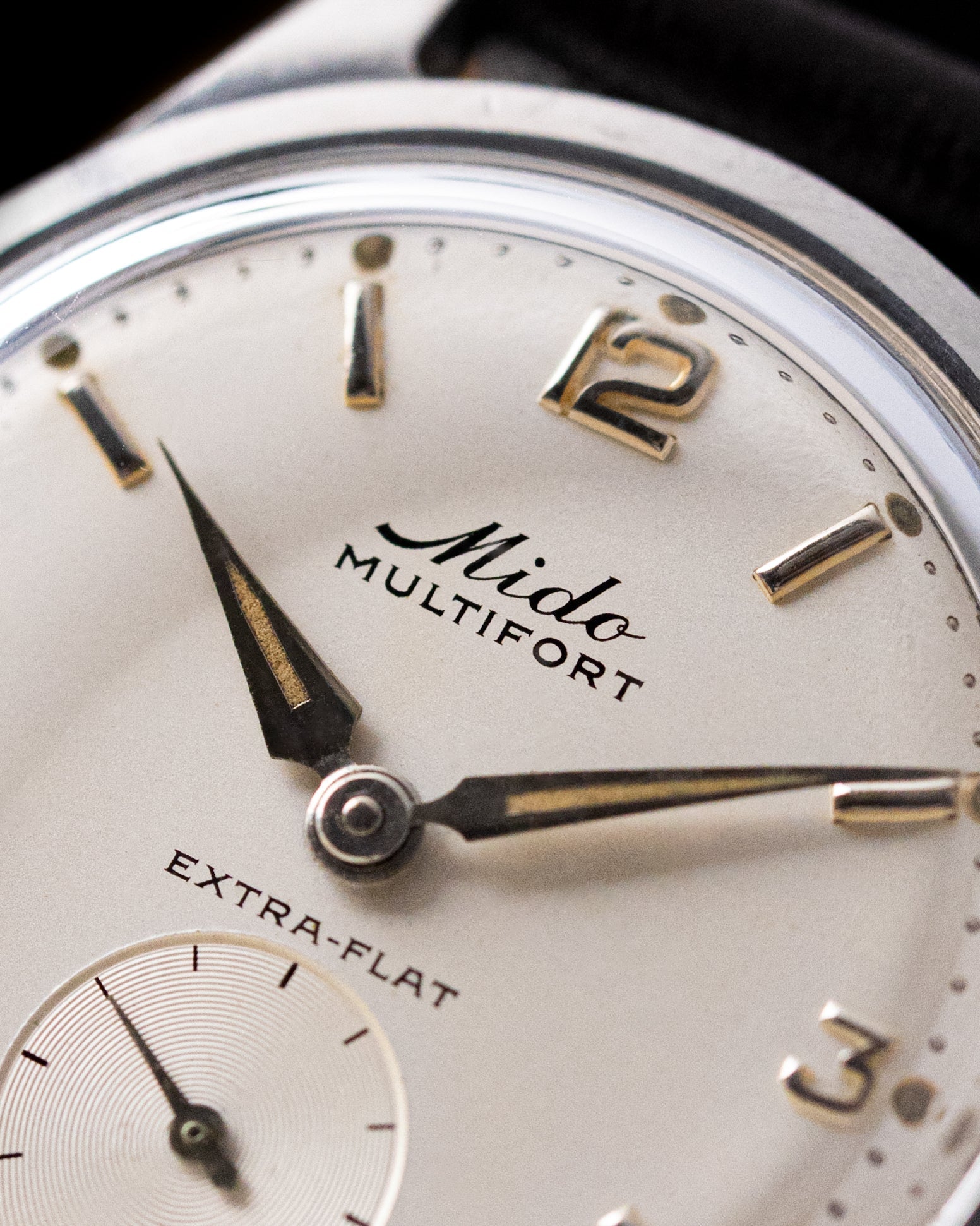 Vintage Mido Multifort Extra Flat Swiss Watch, François Borgel Case, Cal. 1200A from 1950's - DuMarko