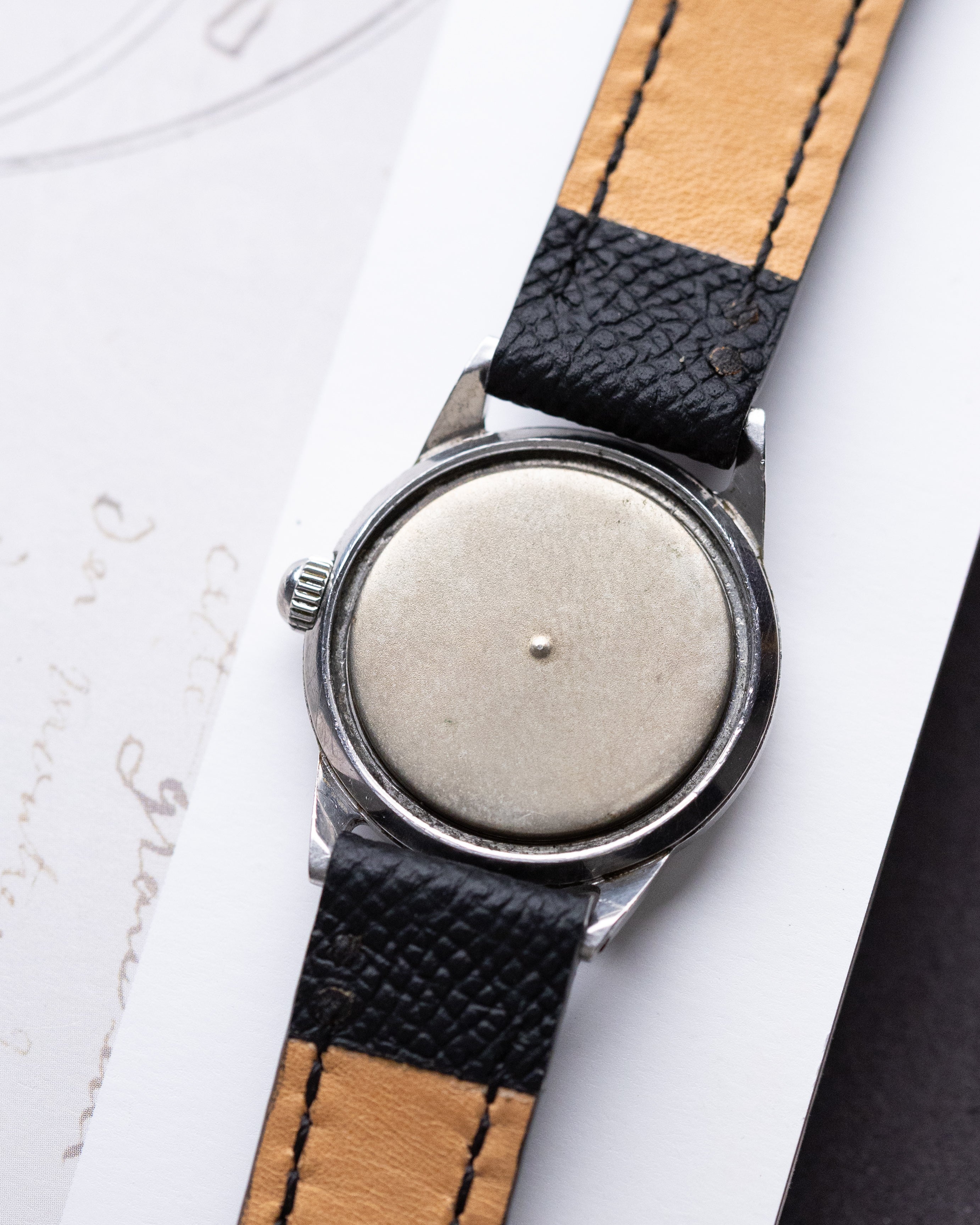 Vintage Movado Borgel Case, Swiss Watch, Two - tone dial from 1940's - DuMarko