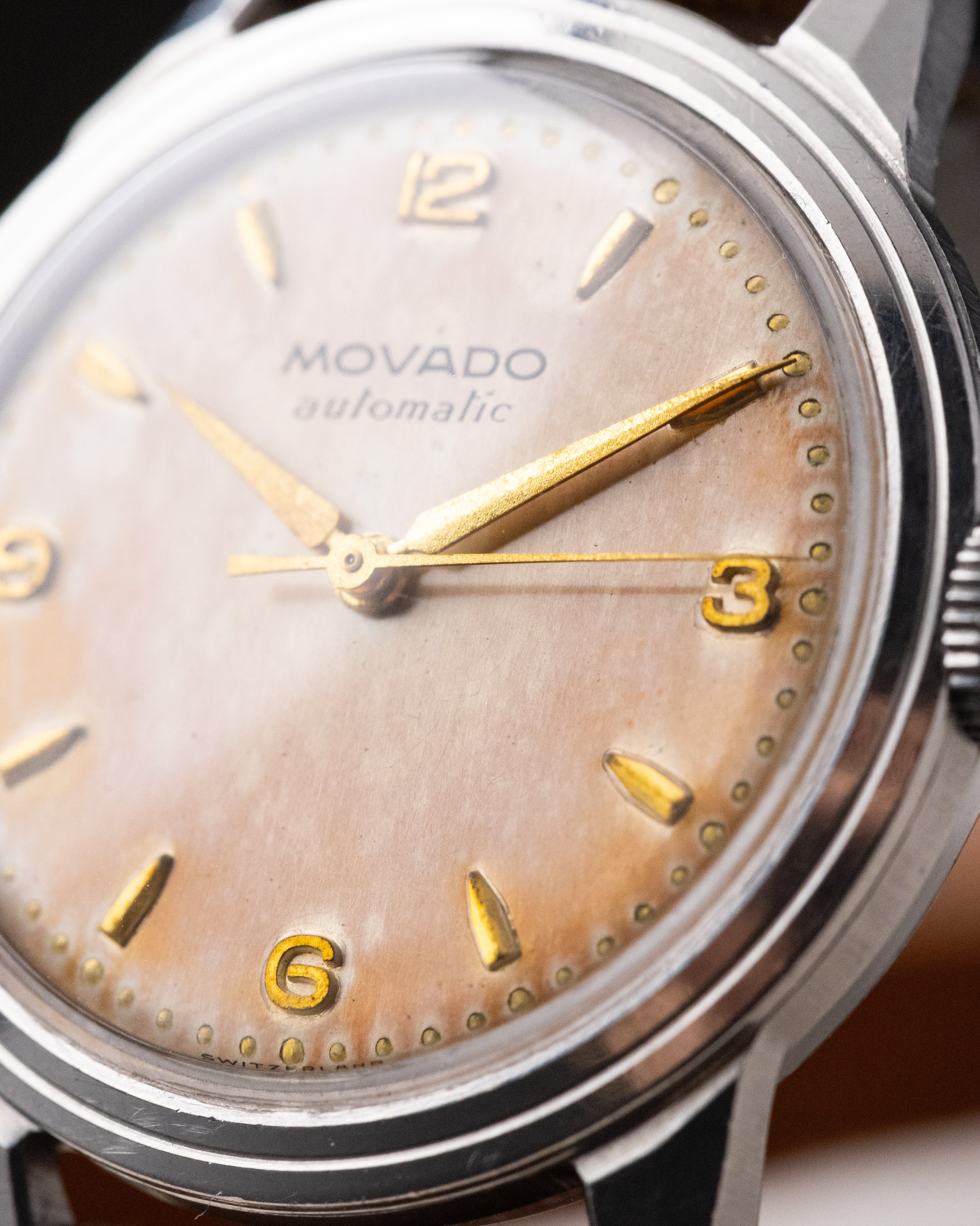 Vintage Movado Swiss Watch, François Borgel (FB) Case, Automatic Bumper Cal. 221A. from 1940's - DuMarko