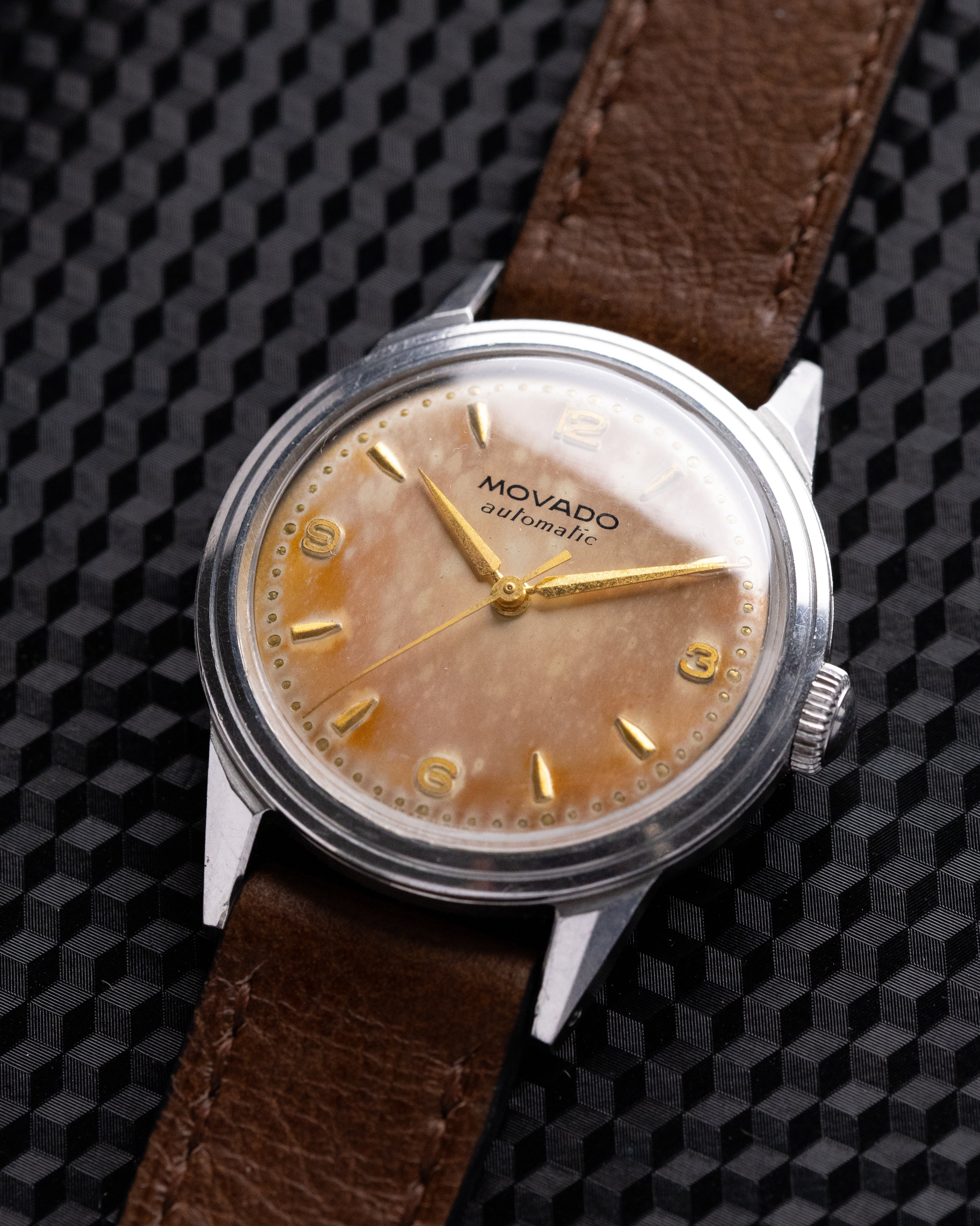 Vintage Movado Swiss Watch, François Borgel (FB) Case, Automatic Bumper Cal. 221A. from 1940's - DuMarko