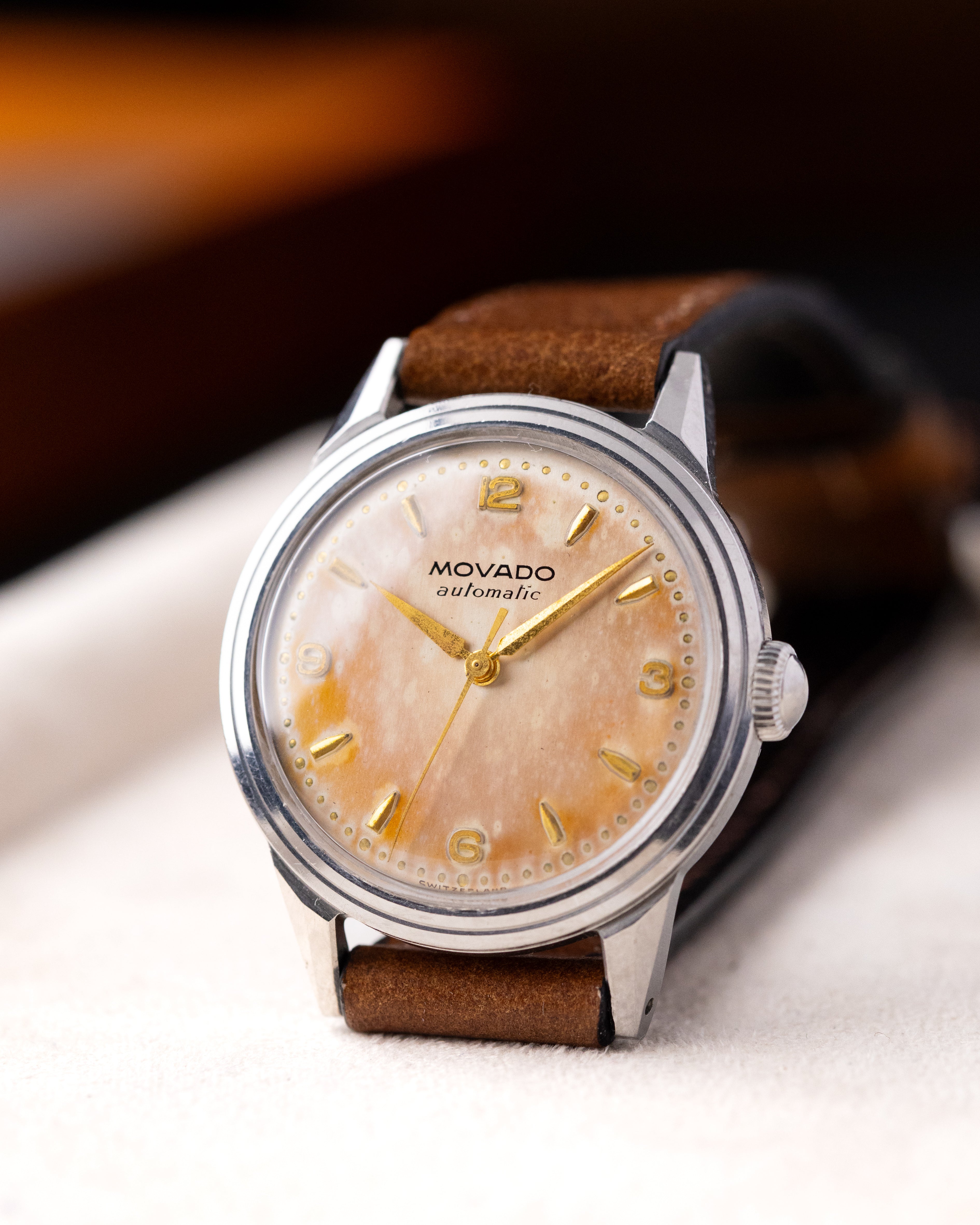 Vintage Movado Swiss Watch, François Borgel (FB) Case, Automatic Bumper Cal. 221A. from 1940's - DuMarko