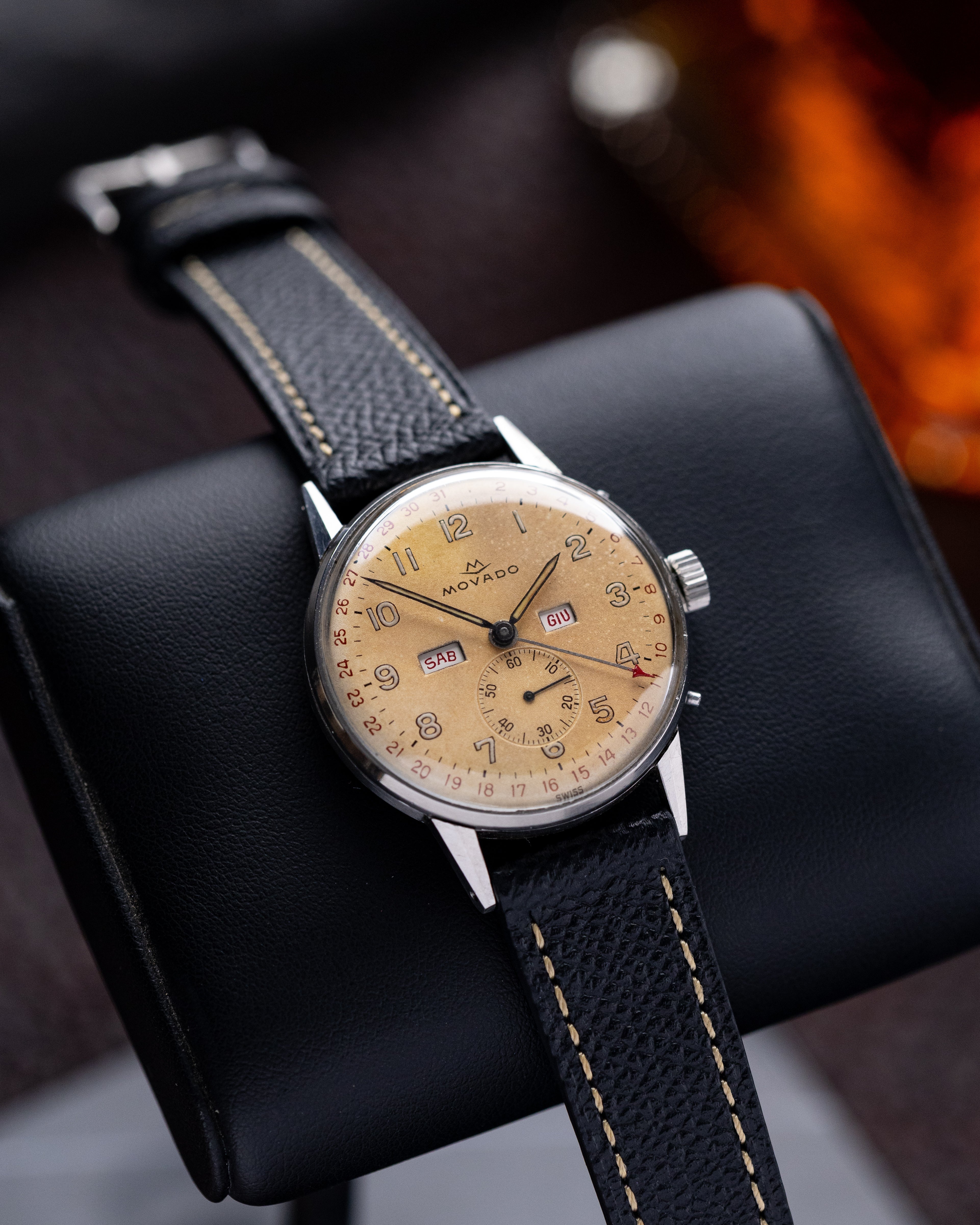 Vintage Movado Triple Calendar, Ref. 14806, Cal. Movado 470, Oversized 36 mm case from 1940's - DuMarko
