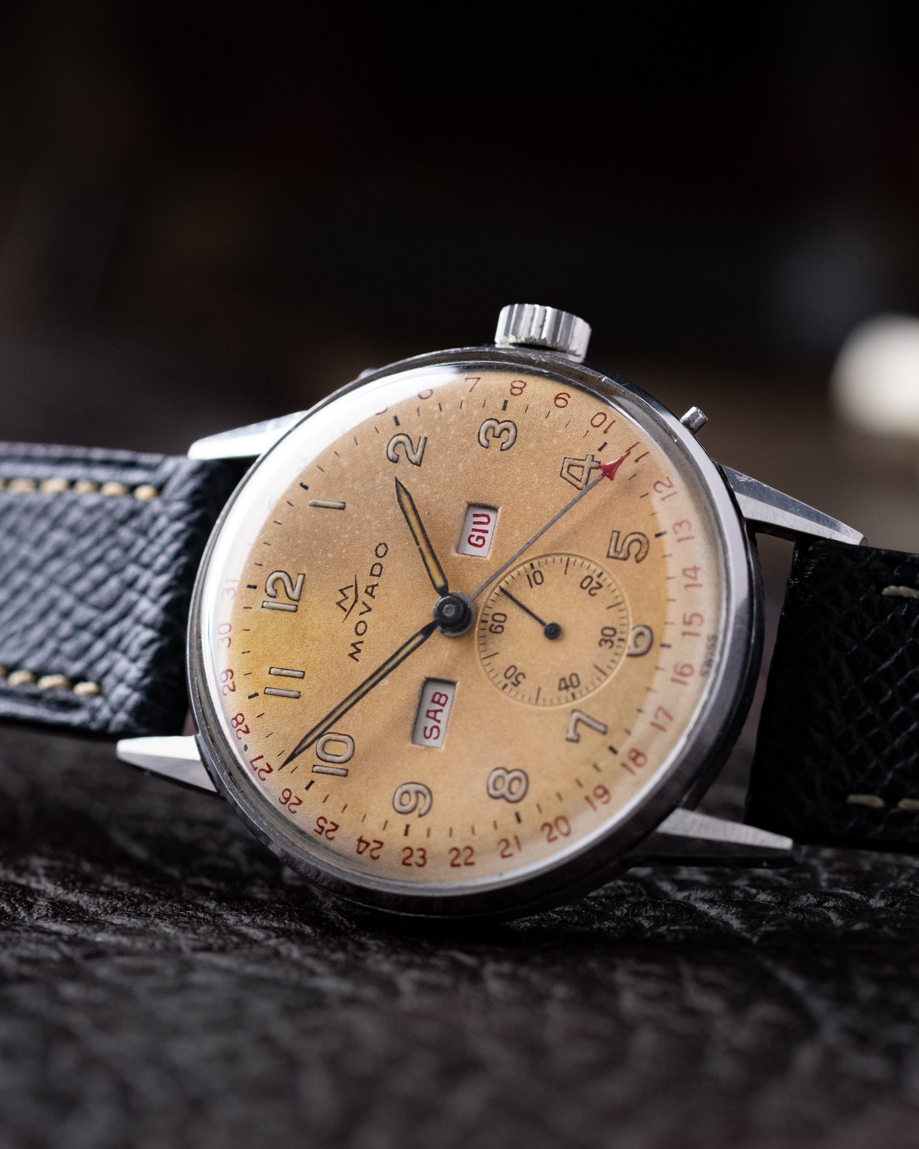 Vintage Movado Triple Calendar, Ref. 14806, Cal. Movado 470, Oversized 36 mm case from 1940's - DuMarko